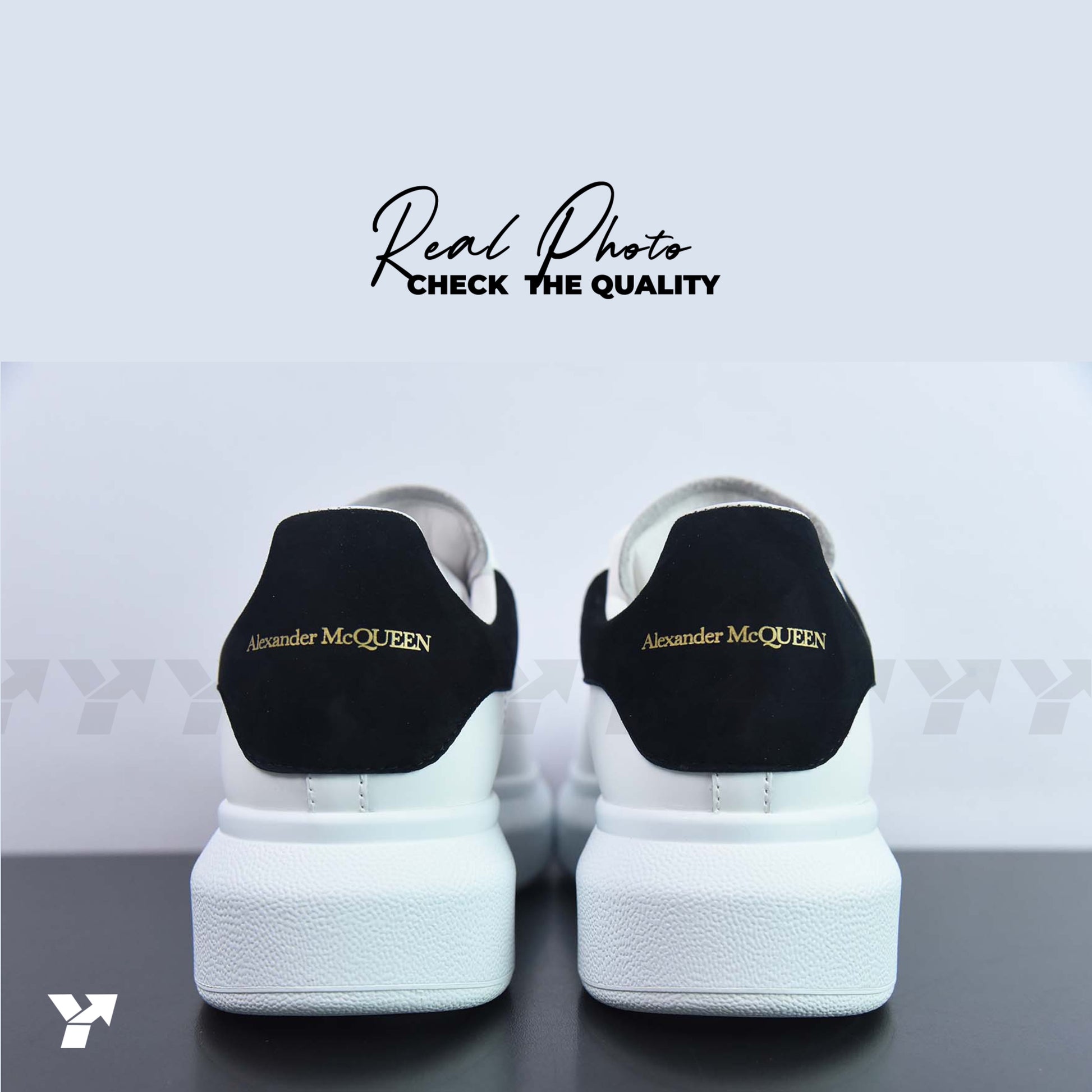 Alexander McQueen Oversized Sneaker 'White Black Ivory’
