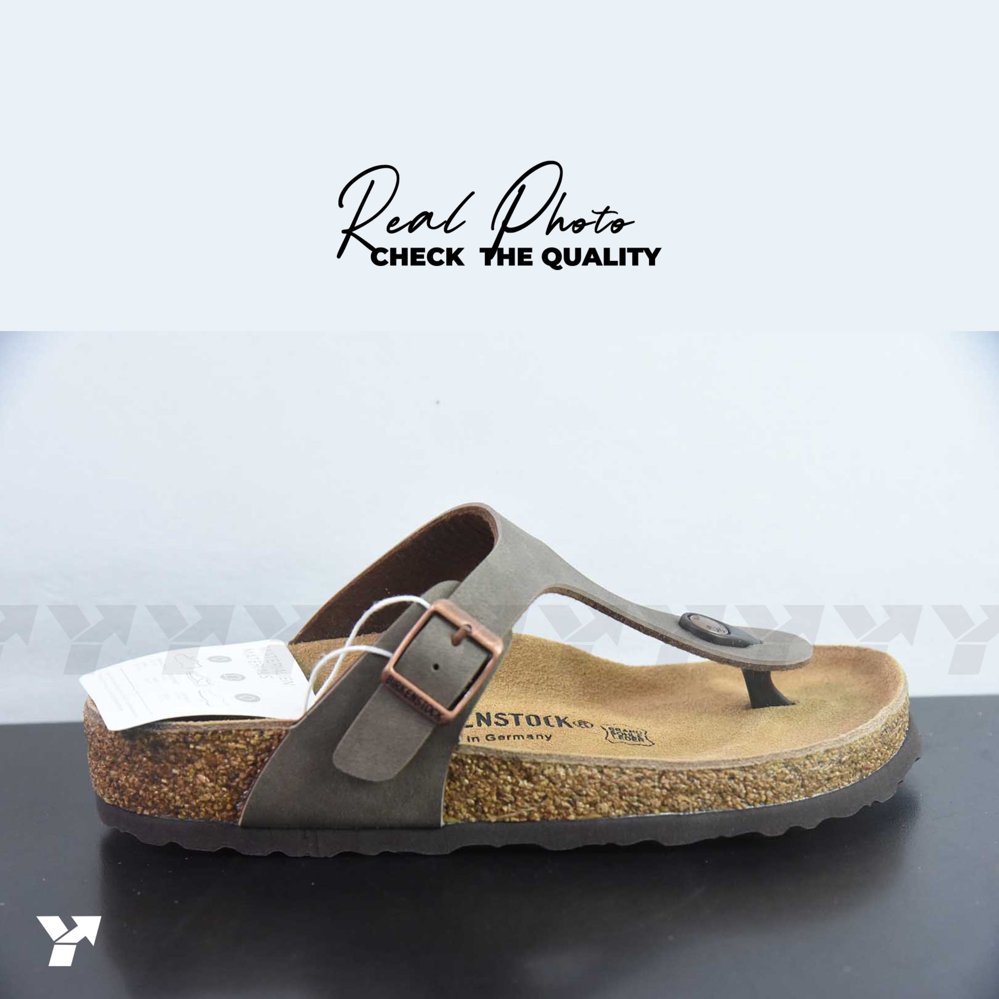 Birkenstock Gizeh Birko-Flor Birkibuc-Stone