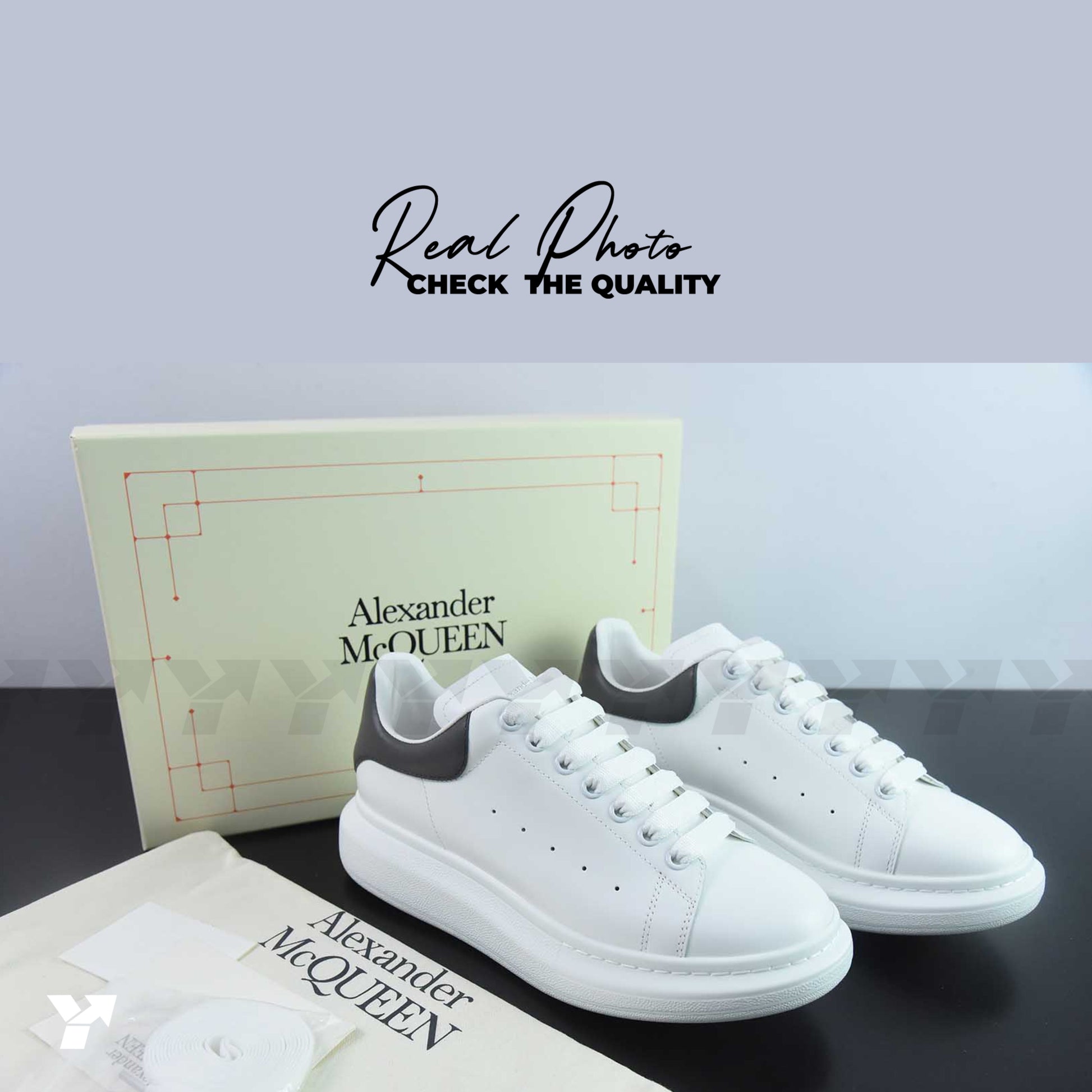 Alexander McQueen Oversized Sneaker 'Extra White Khaki'