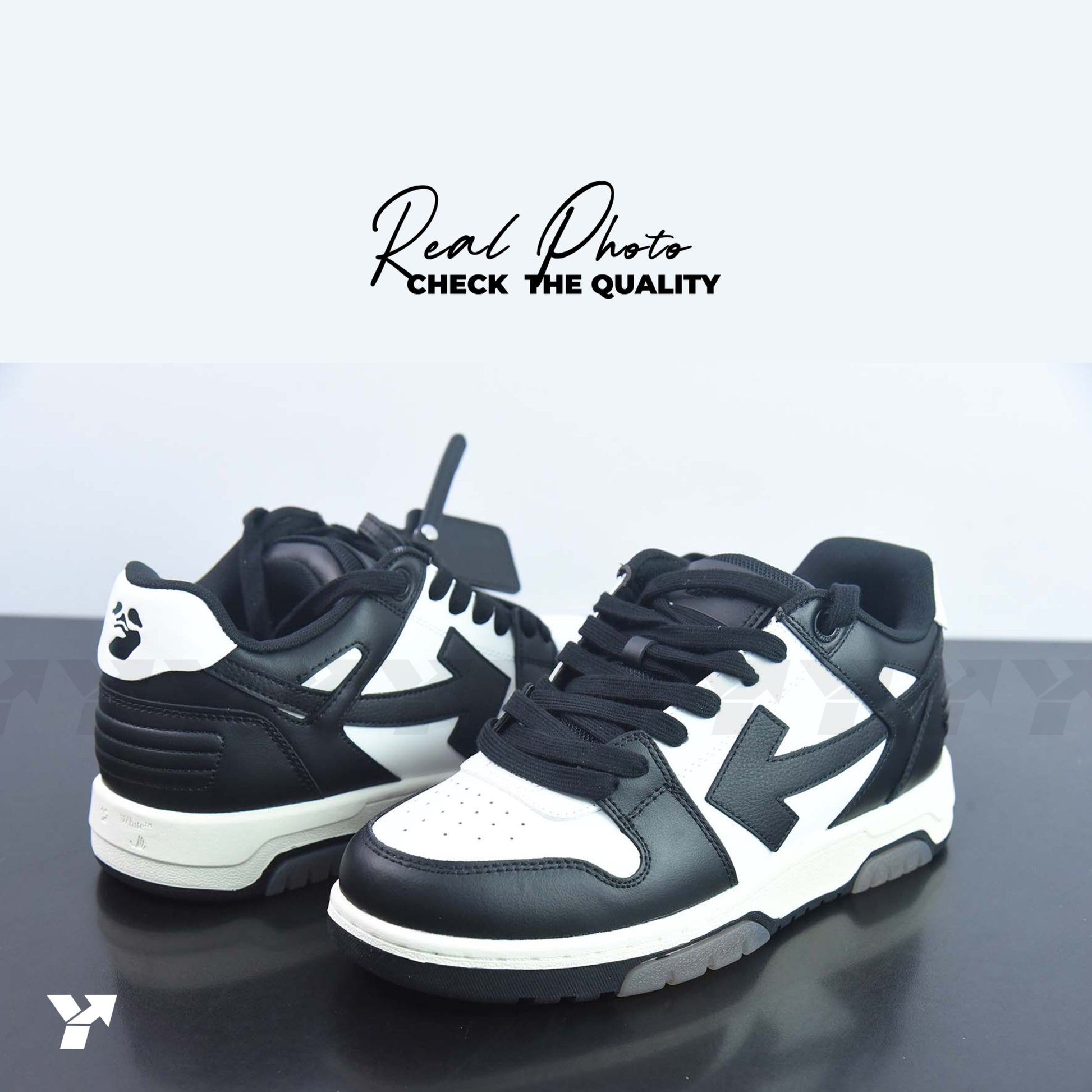 Off-White Out Of Office Calf Leather-Panda