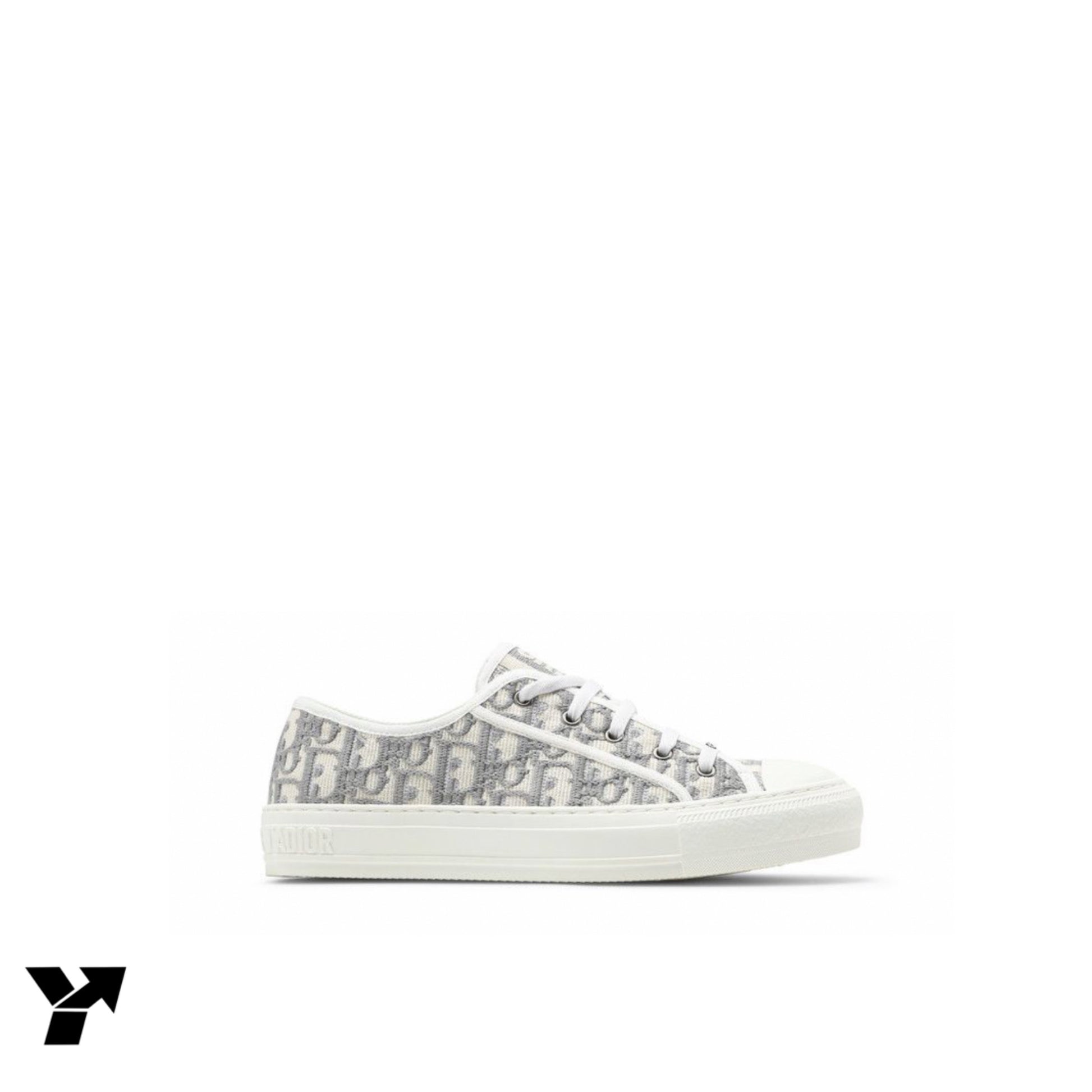 Dior Wmns Walk'N'Dior-Embroidered Canvas Low 'Grey'