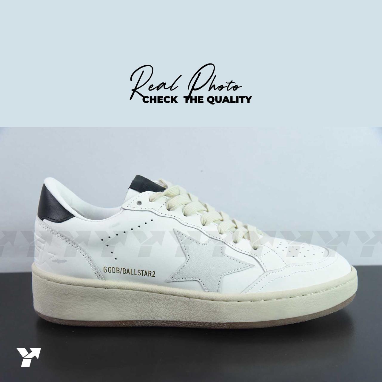 Golden Goose Ball Star 2-White Ice Black