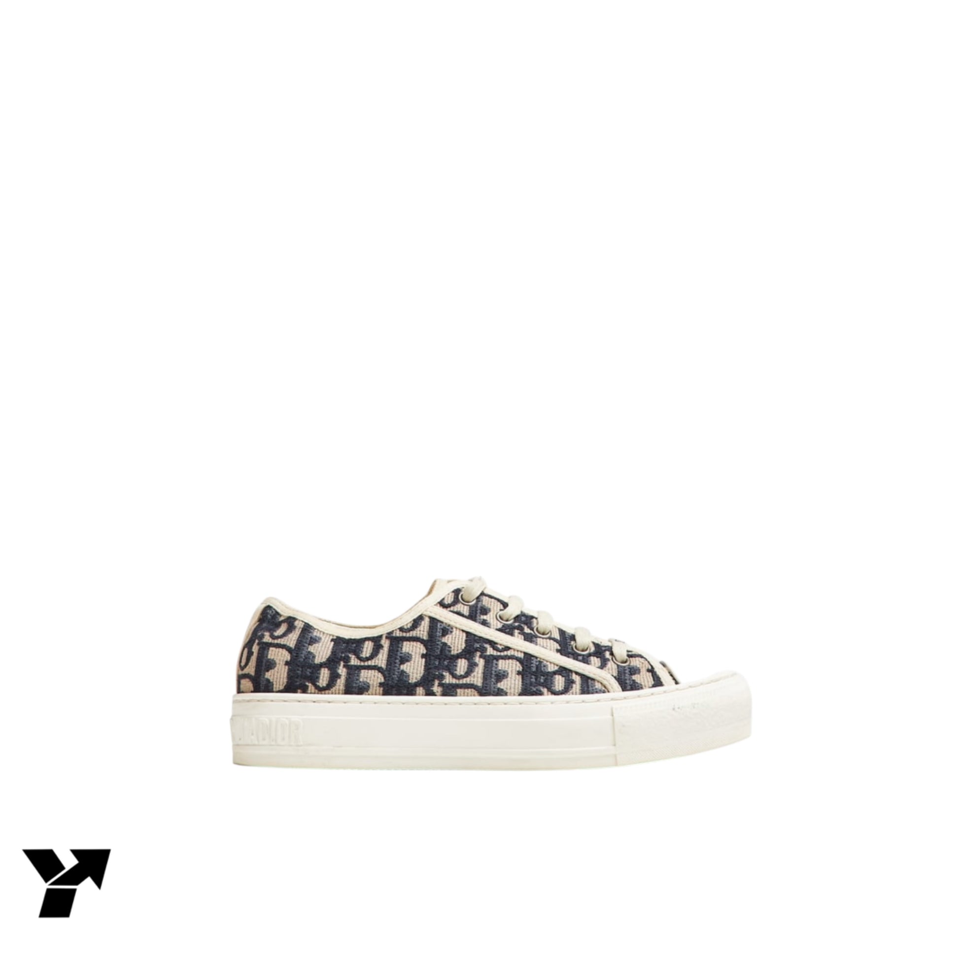 Dior Wmns Walk'N'Dior-Embroidered Canvas Low navy blue