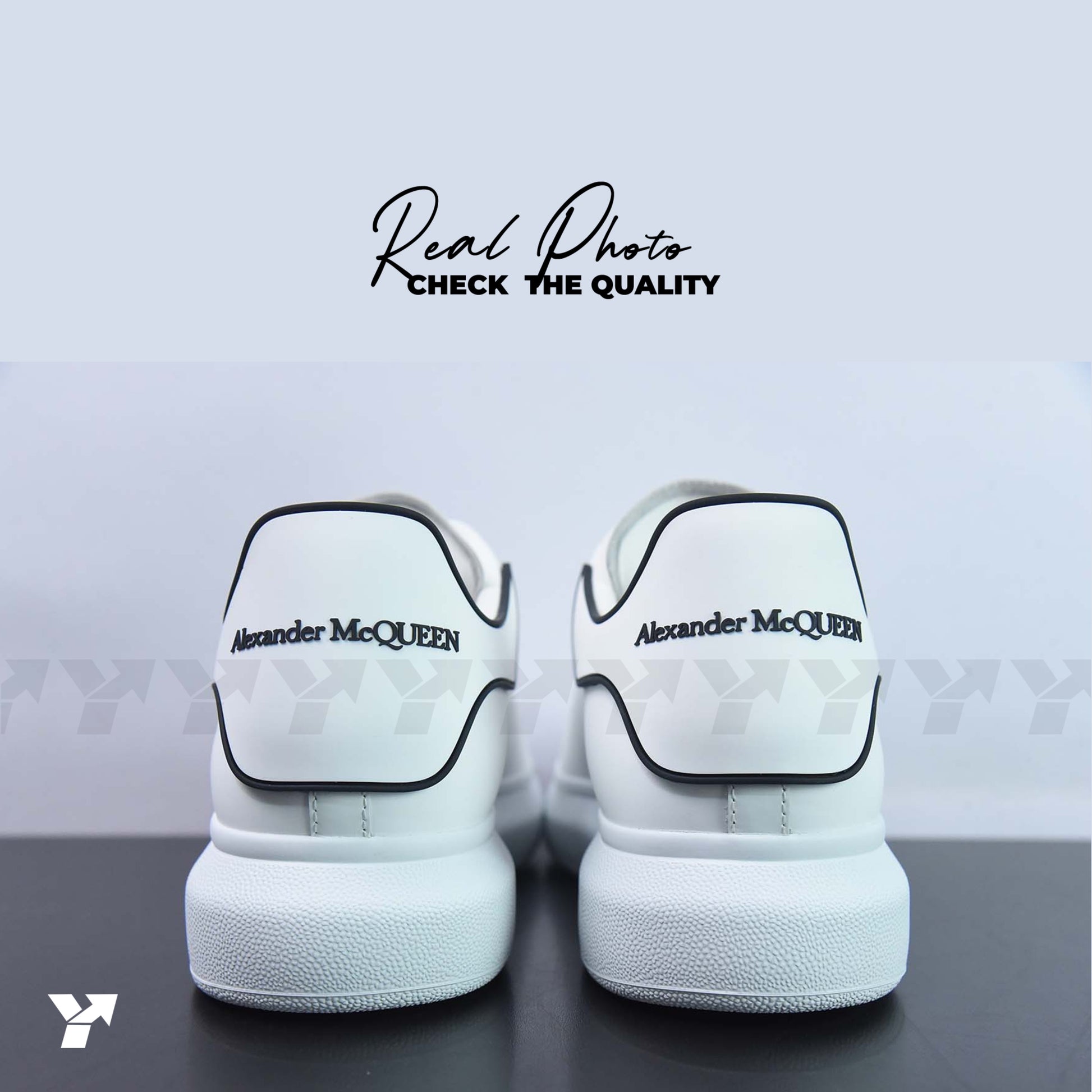Alexander McQueen Oversized Sneaker 'New Tech Calf - White Black’