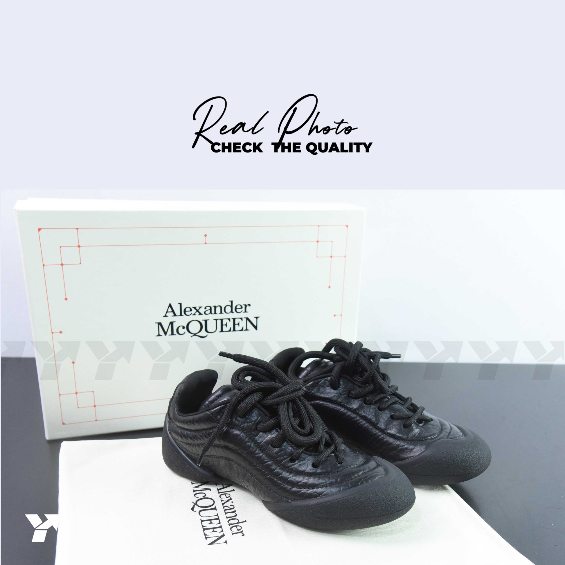 Alexander McQueen Wmns Flexion Sneaker 'Black'