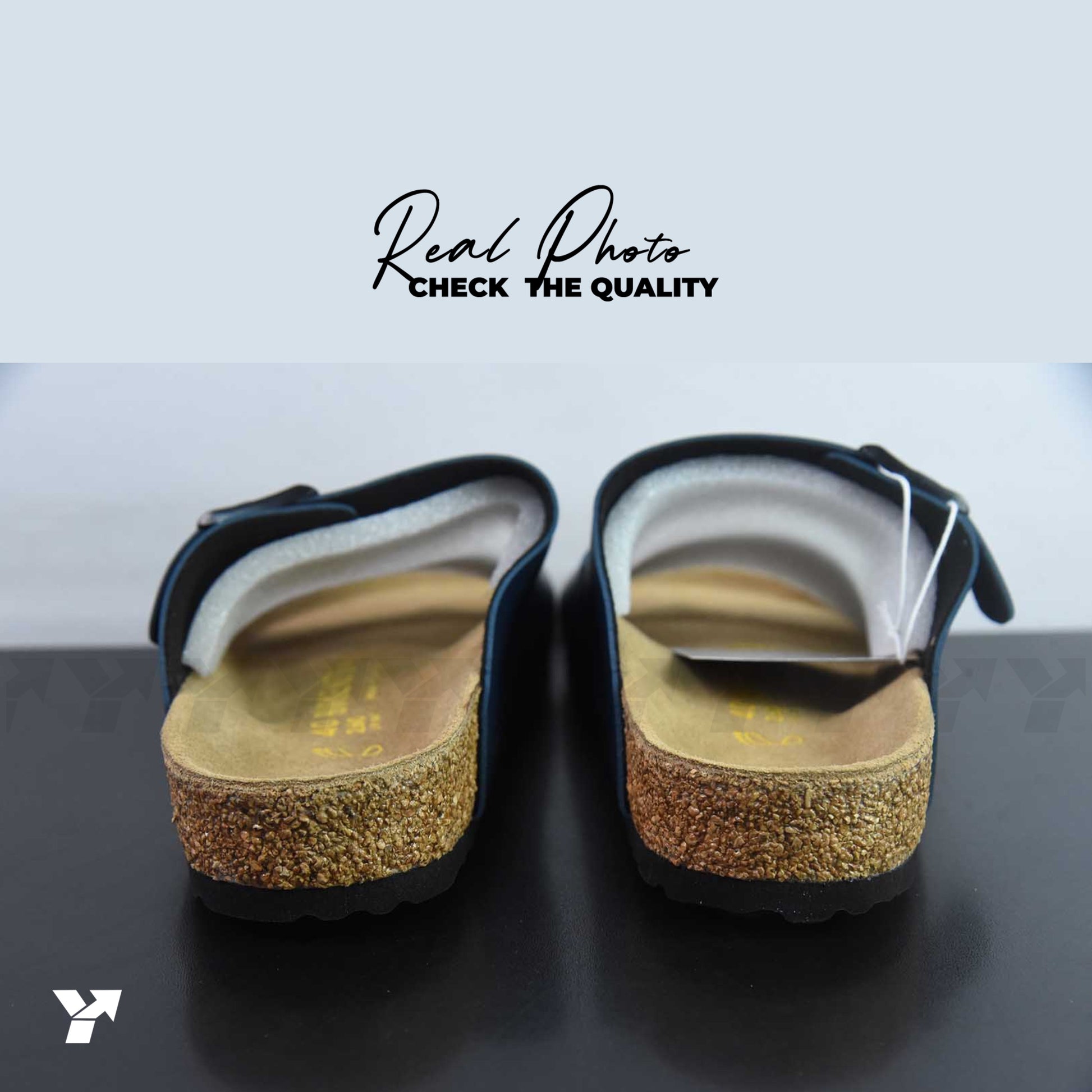 Birkenstock Arizona Birko-Flor 'Navy Blue'