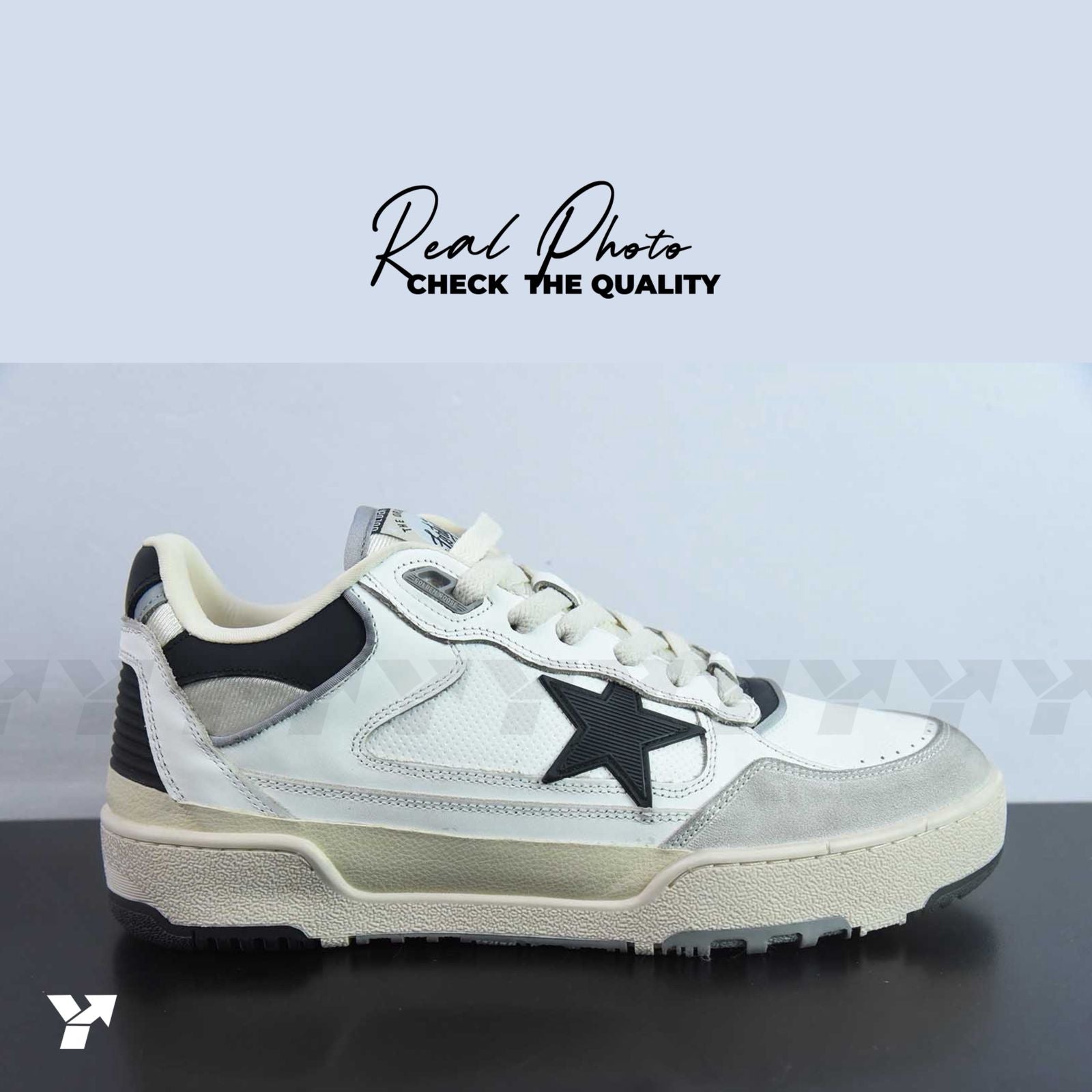 Golden goose forty 2-White black