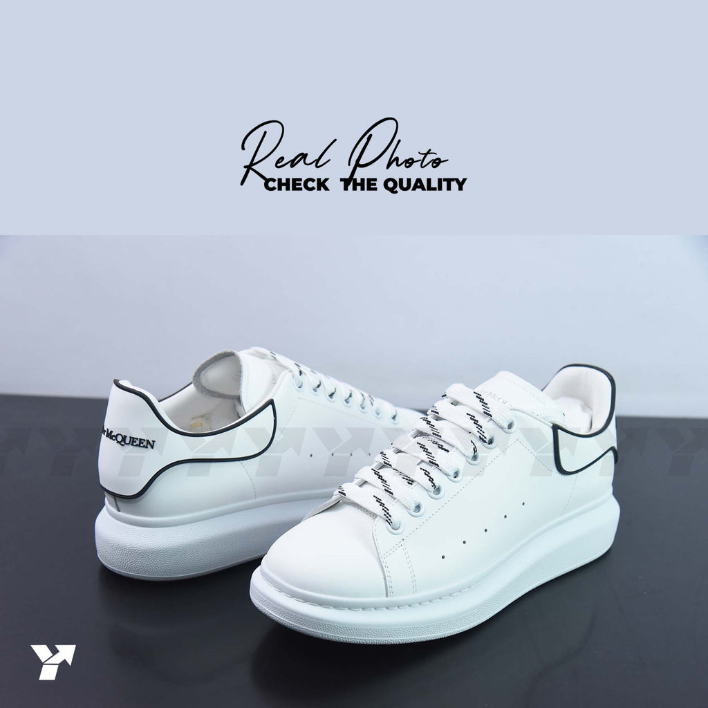 Alexander McQueen Oversized Sneaker 'New Tech Calf - White Black’