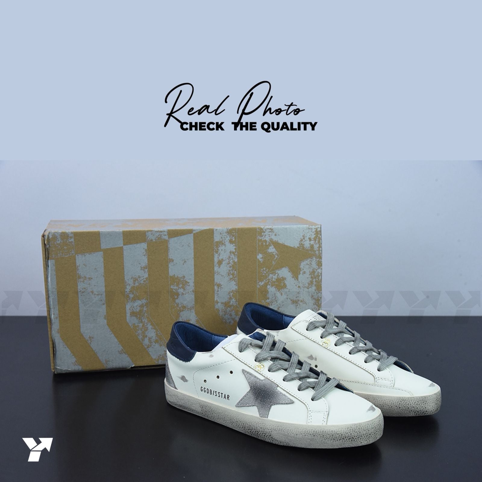 Golden Goose Super-Star White Navy