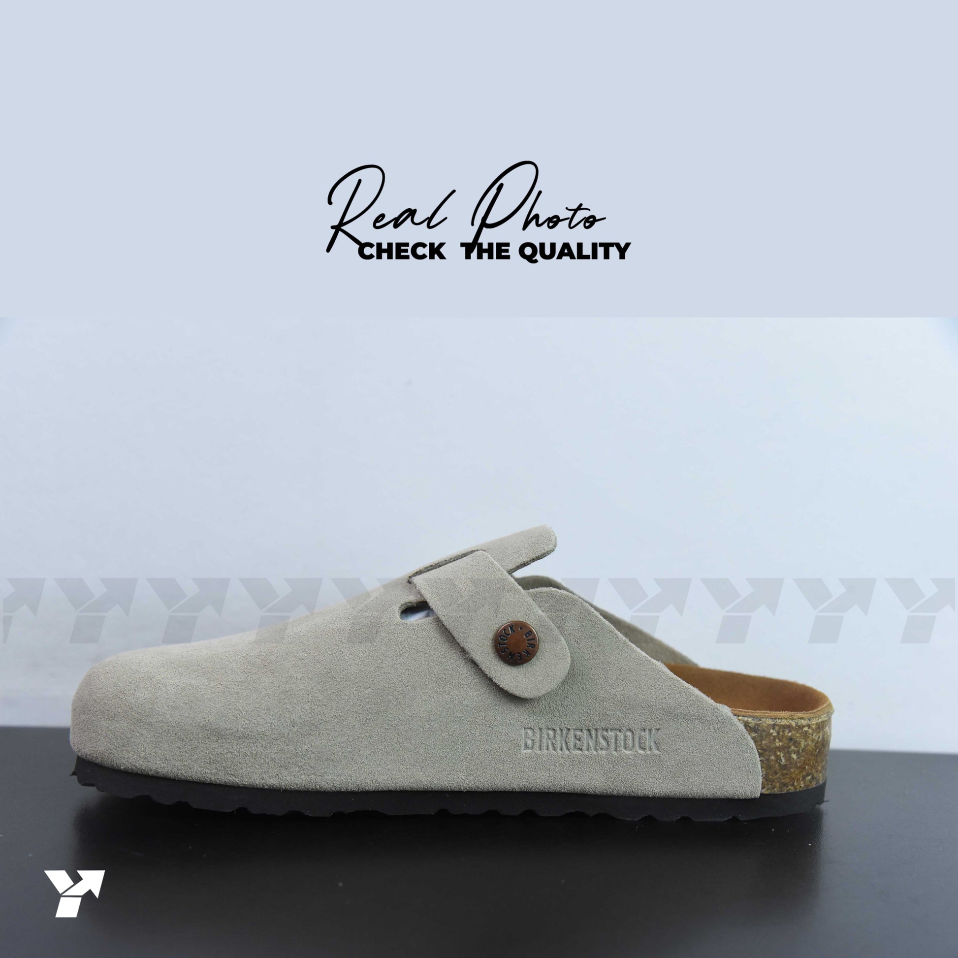 Birkenstock Boston Soft Footbed-Suede Taupe