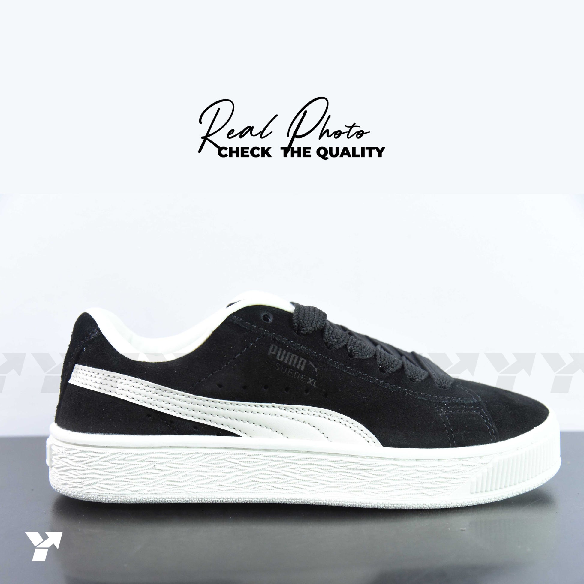 Puma Suede XL-Pleasures Black Frosted Ivory
