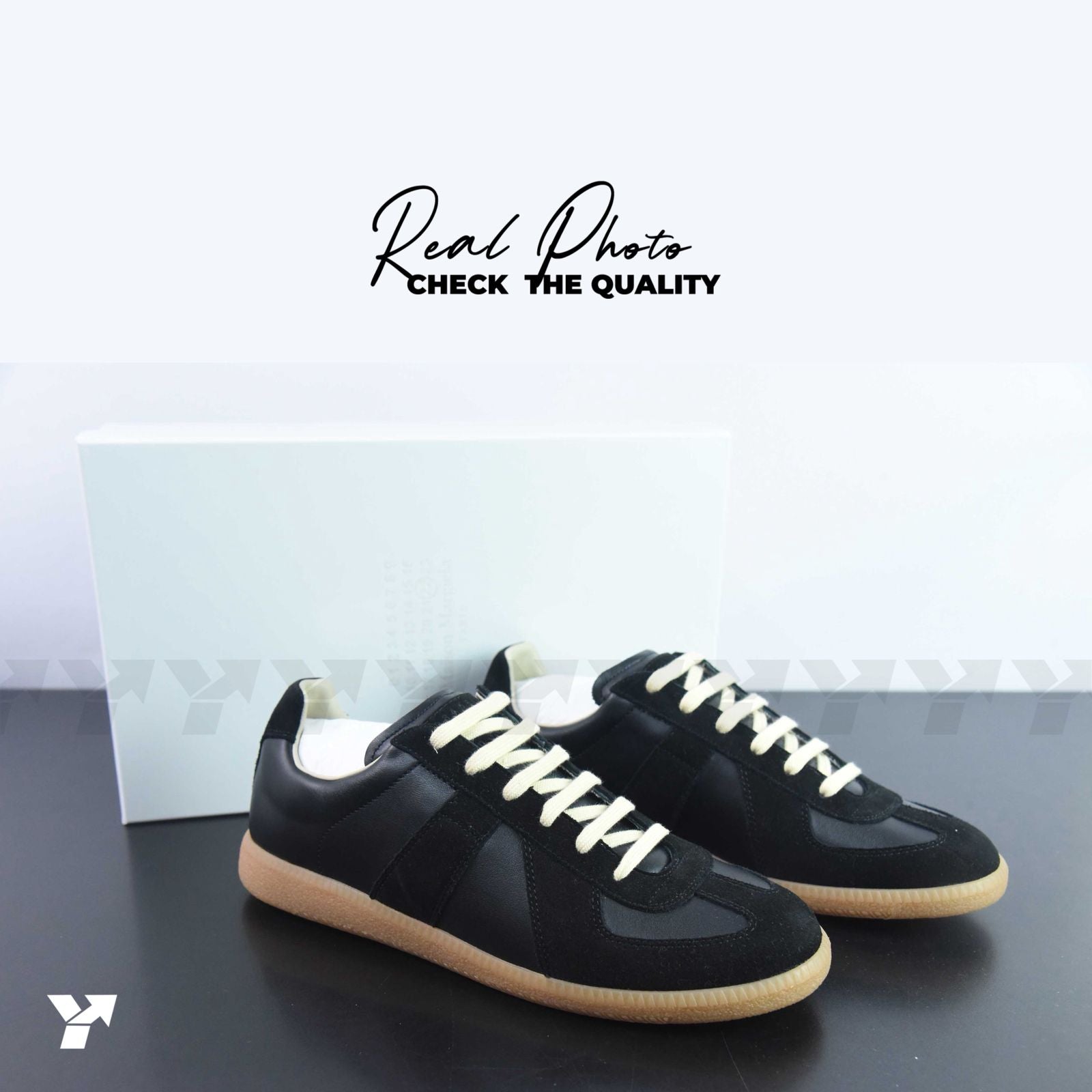 Maison Margiela Replica German Army Trainer-Black Gum