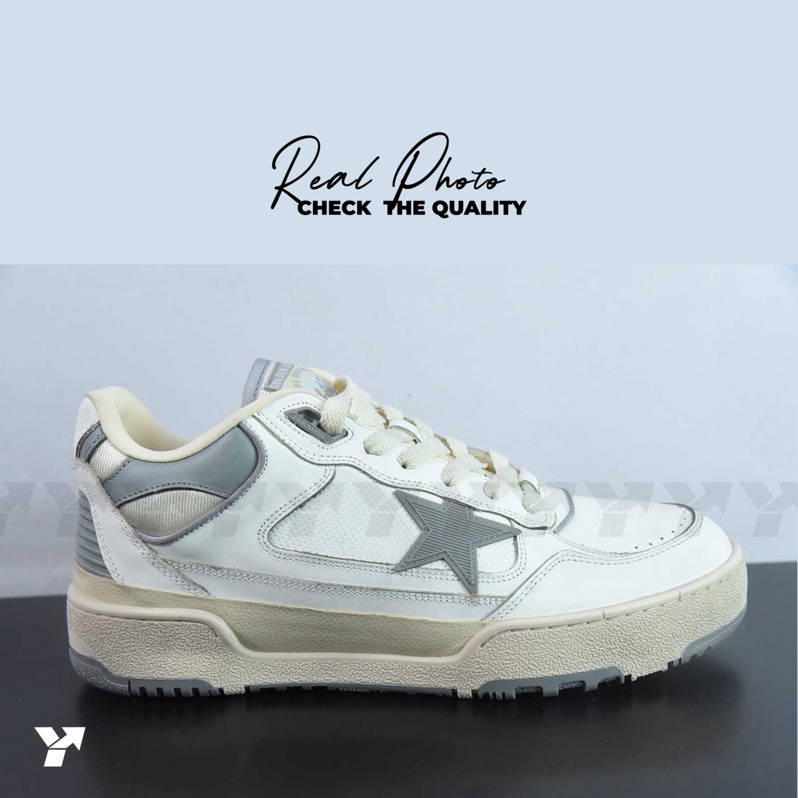 Golden goose forty 2-White grey