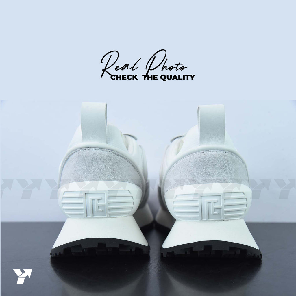 Balmain white racer sneaker-white