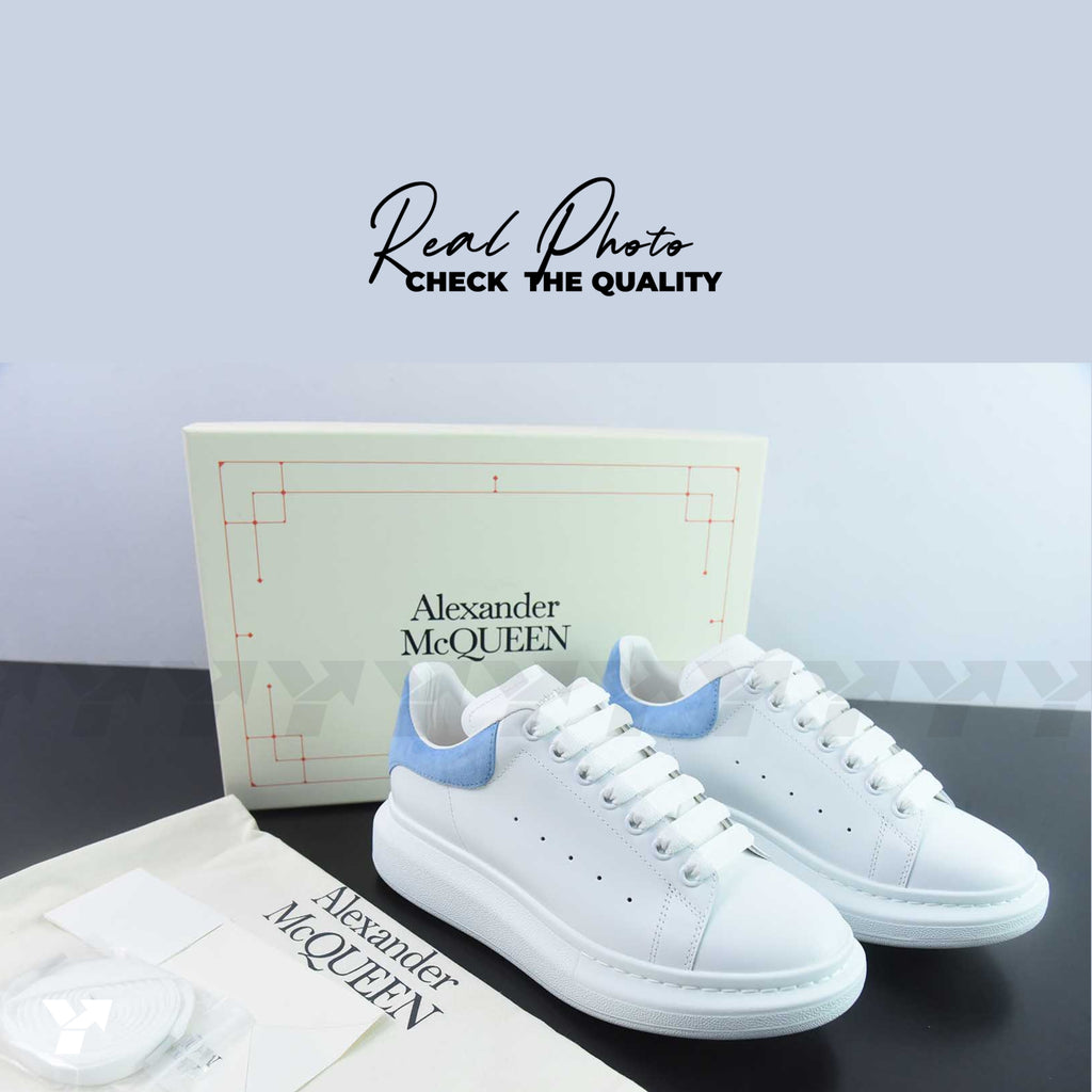 Alexander McQueen Wmns Oversized Sneaker 'White Powder Blue’