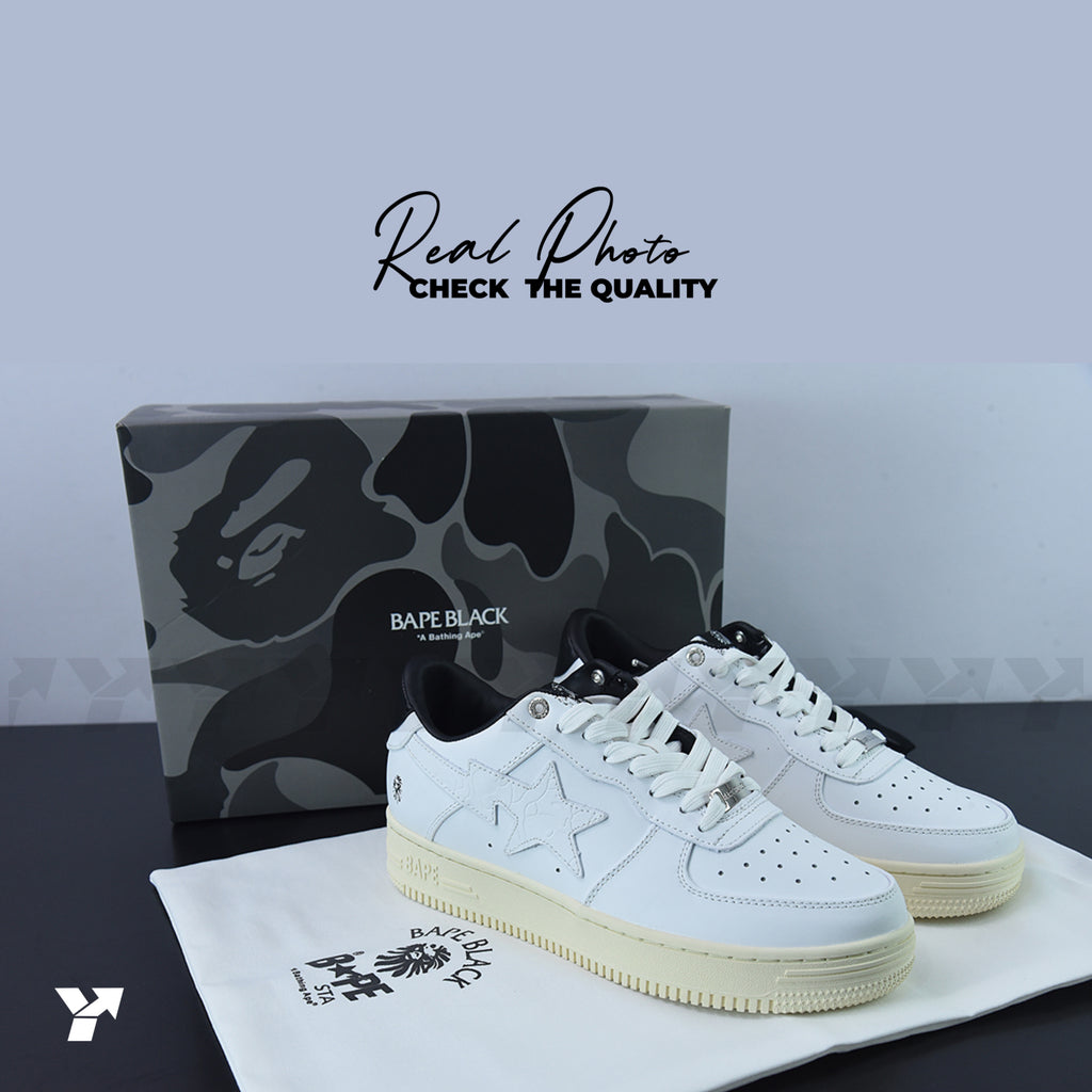 A Bathing Ape Bape Sta Black White Silver