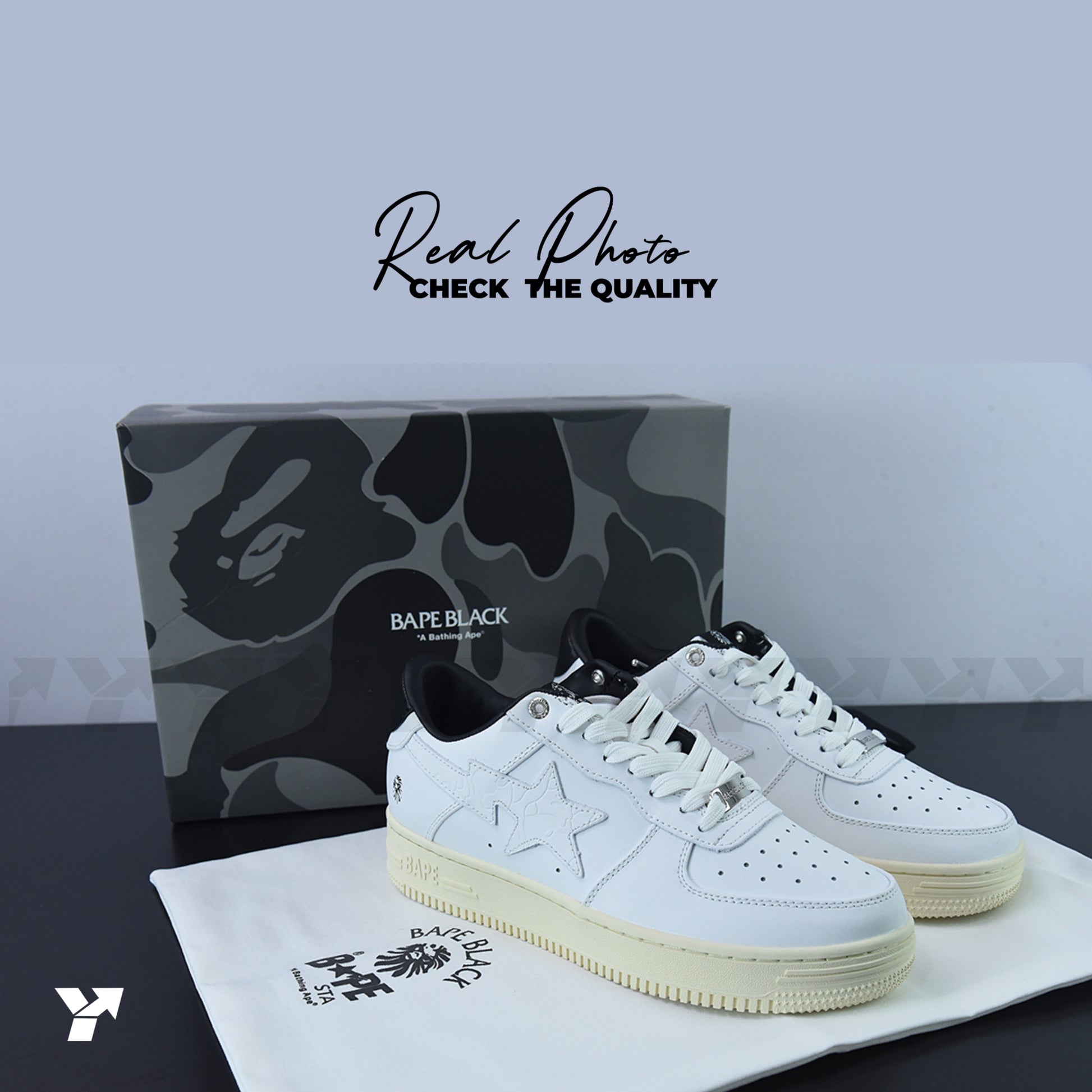 A Bathing Ape Bape Sta Black White Silver