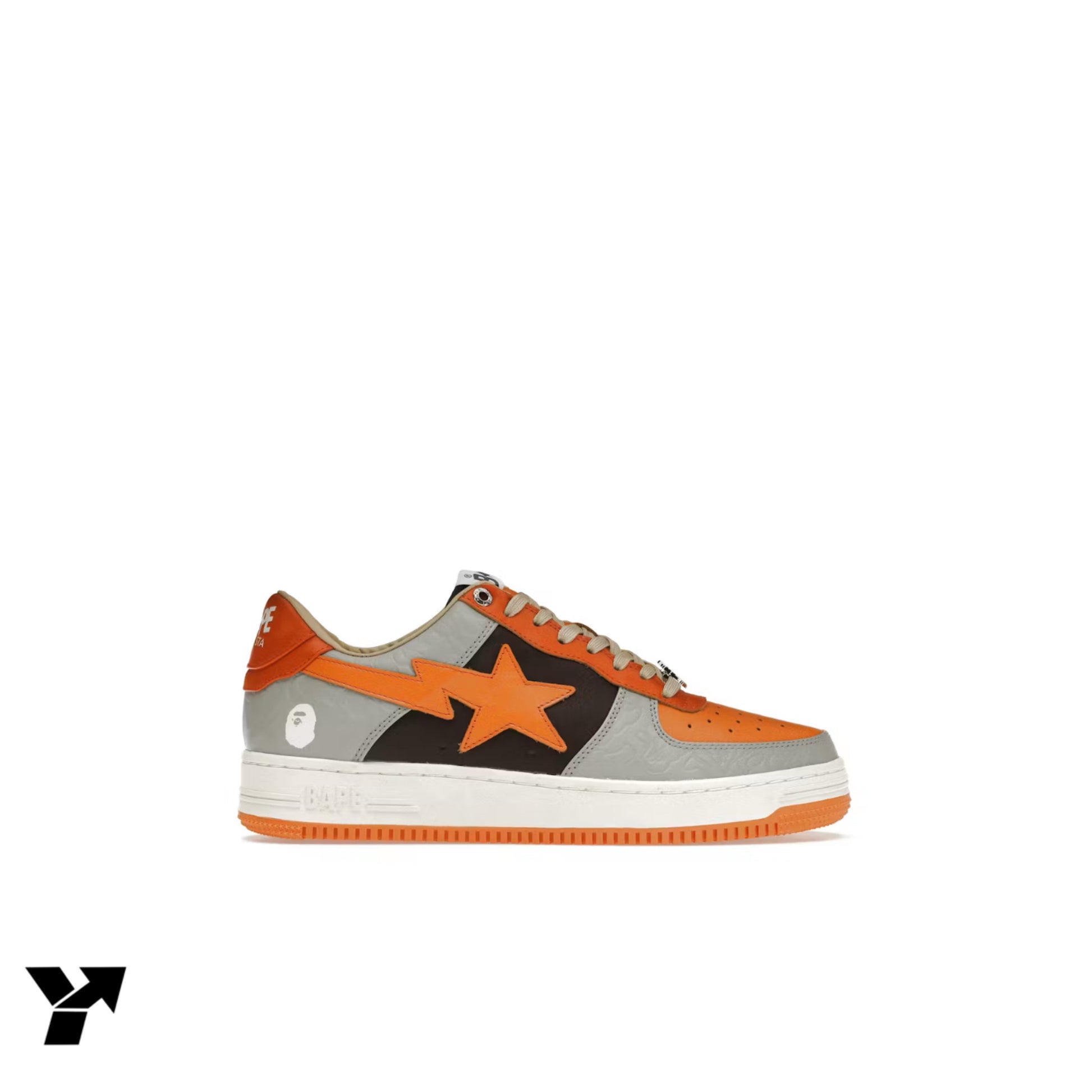 A Bathing Ape Bape Sta Low-Grey Orange