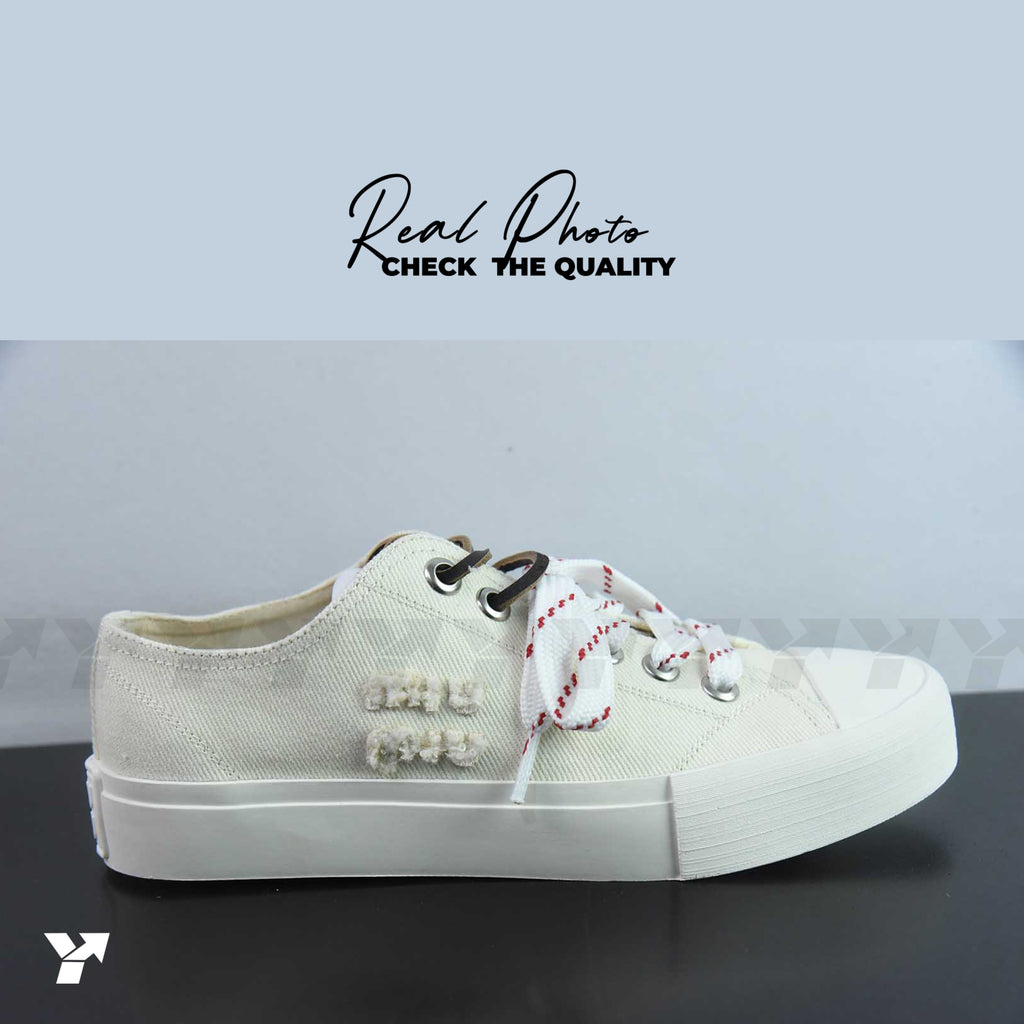 Miu Miu washed denim-Ivory
