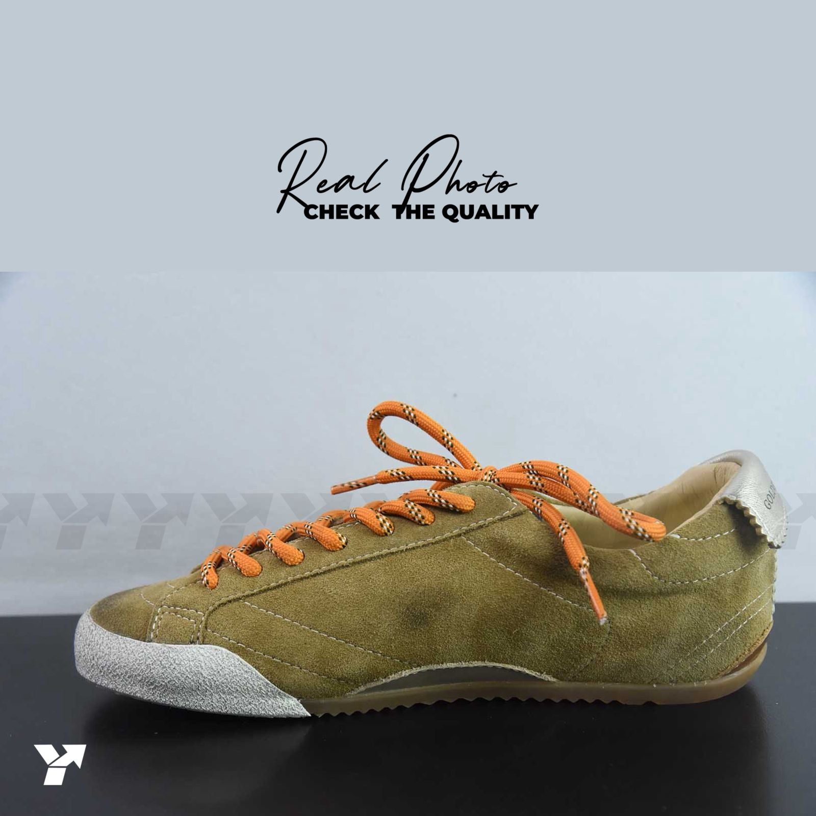 Golden goose True-Star-tobacco-colored suede