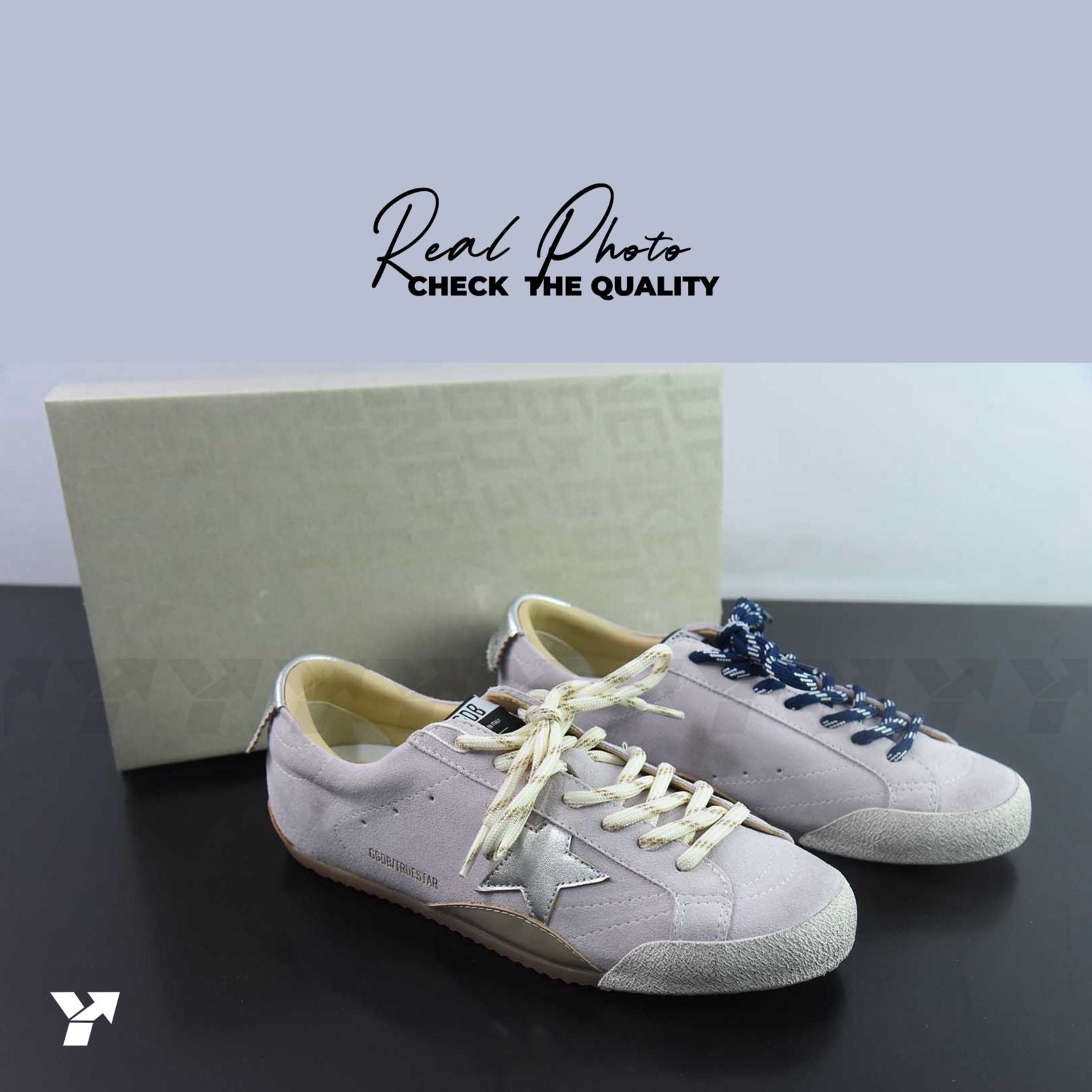 Golden goose True-Star-pastel pink suede