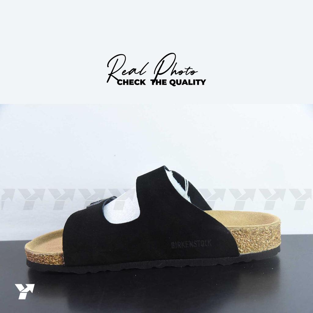 Birkenstock Arizona Soft Footbed Suede-Black