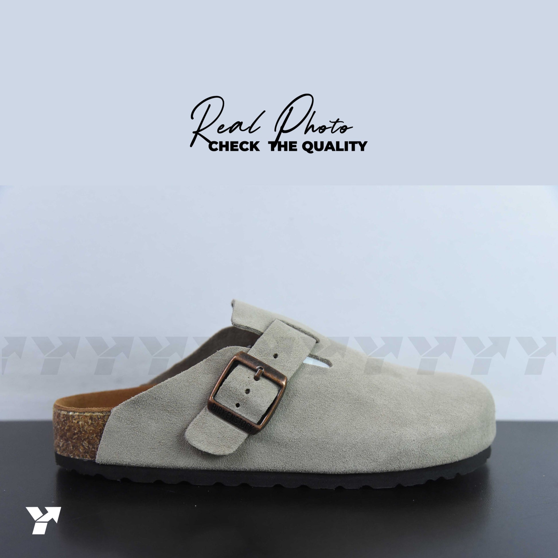 Birkenstock Boston Soft Footbed-Suede Taupe