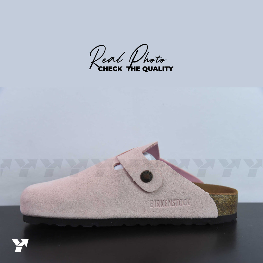 Birkenstock Boston Suede-Light Rose