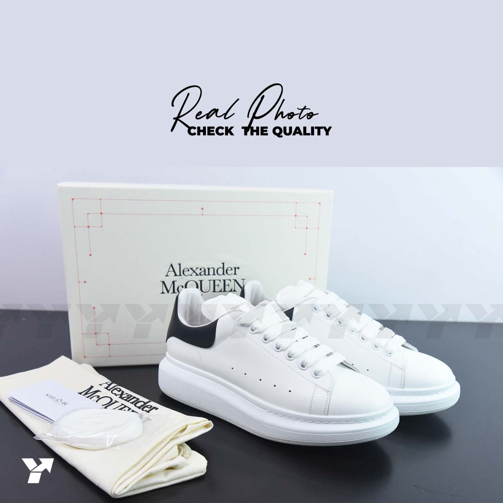 Alexander McQueen Oversized Sneaker 'White Black’