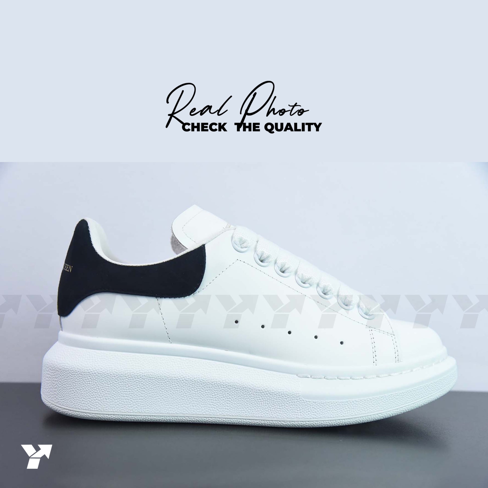 Alexander McQueen Oversized Sneaker 'White Black Ivory’