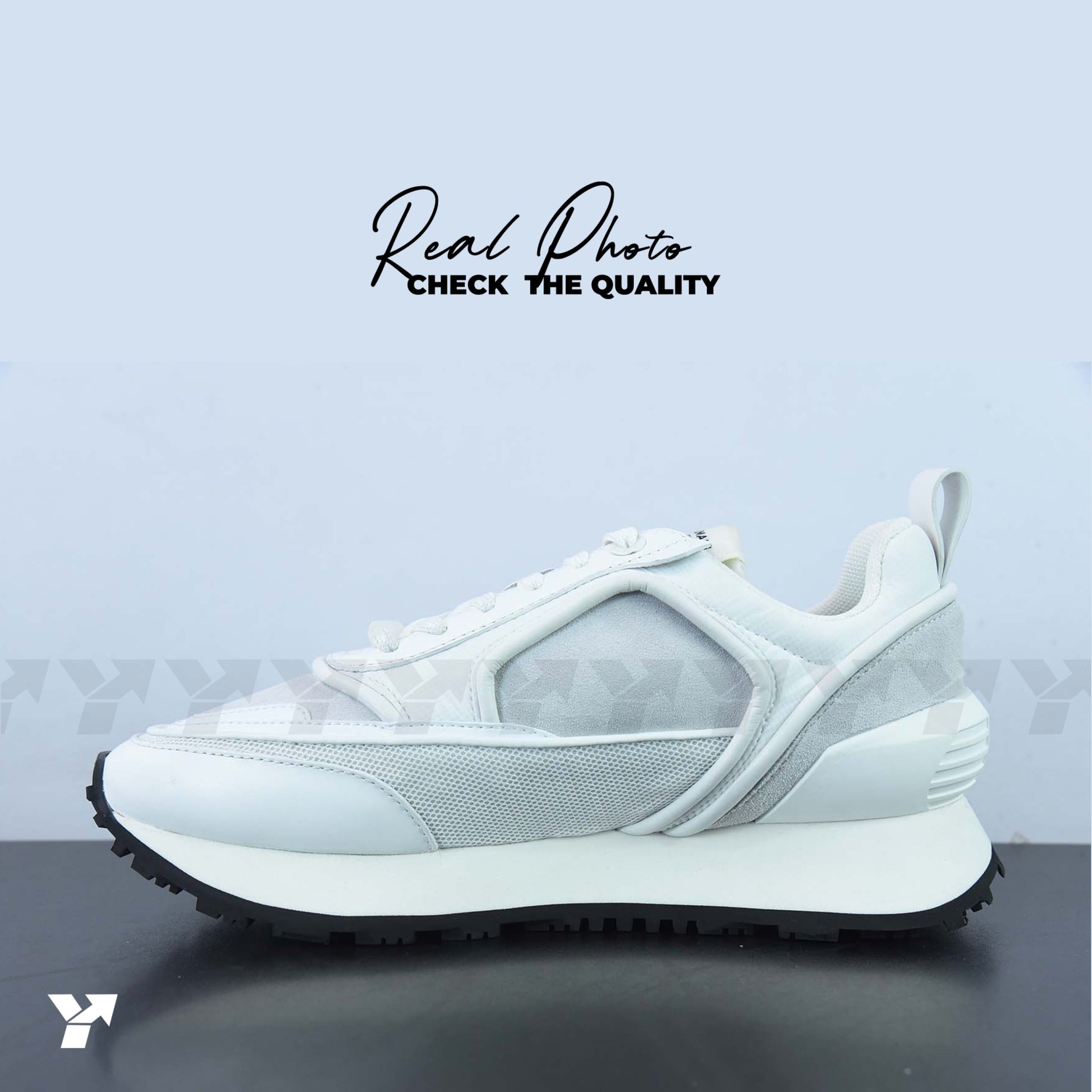 Balmain white racer sneaker-white
