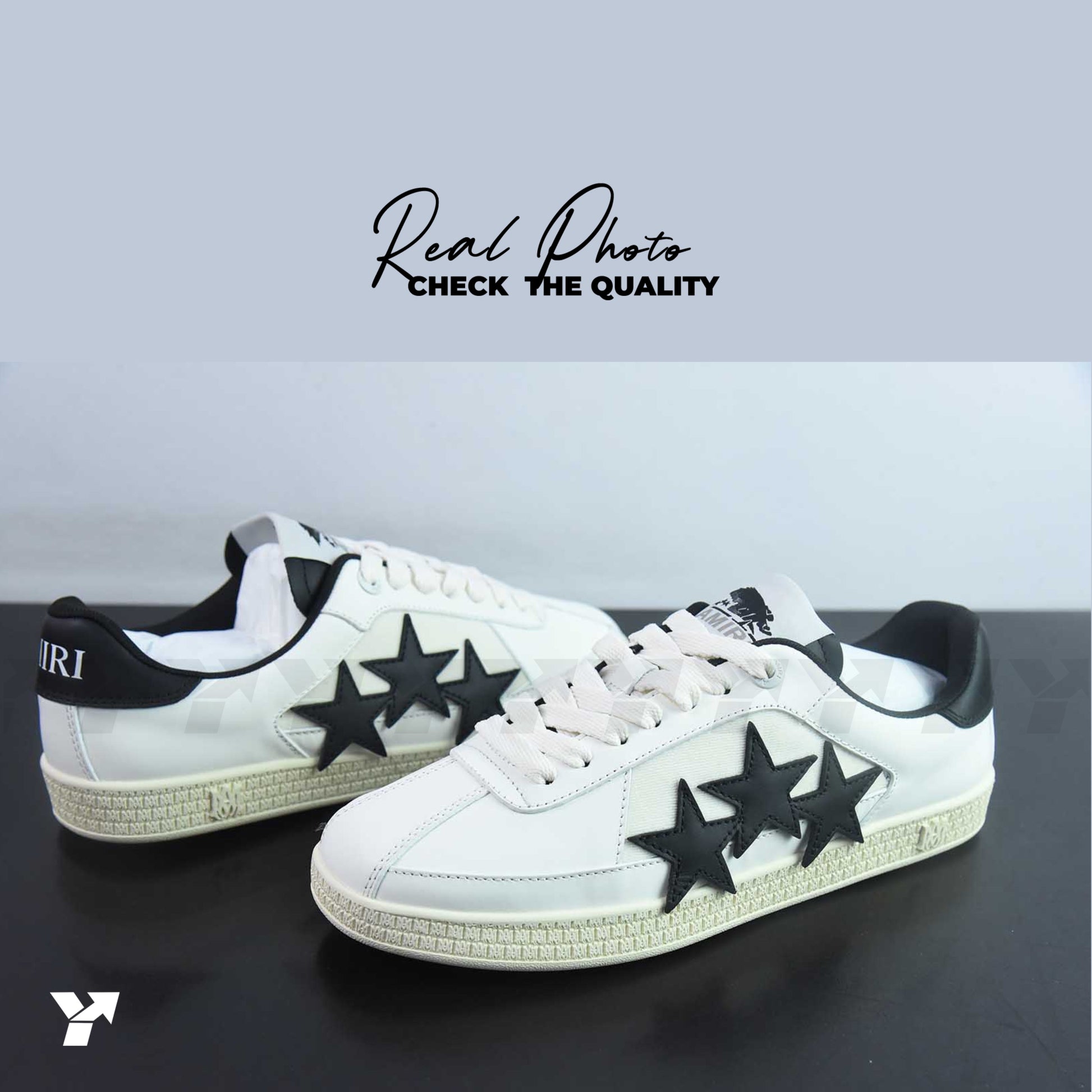 AMIRI Pacific Stars-White Black