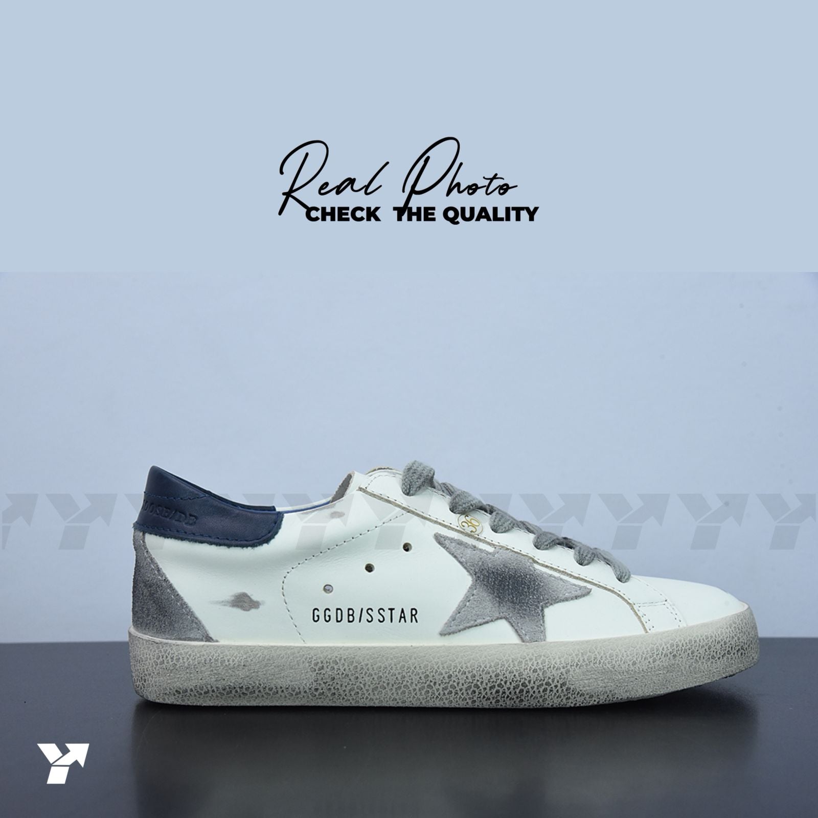 Golden Goose Super-Star White Navy