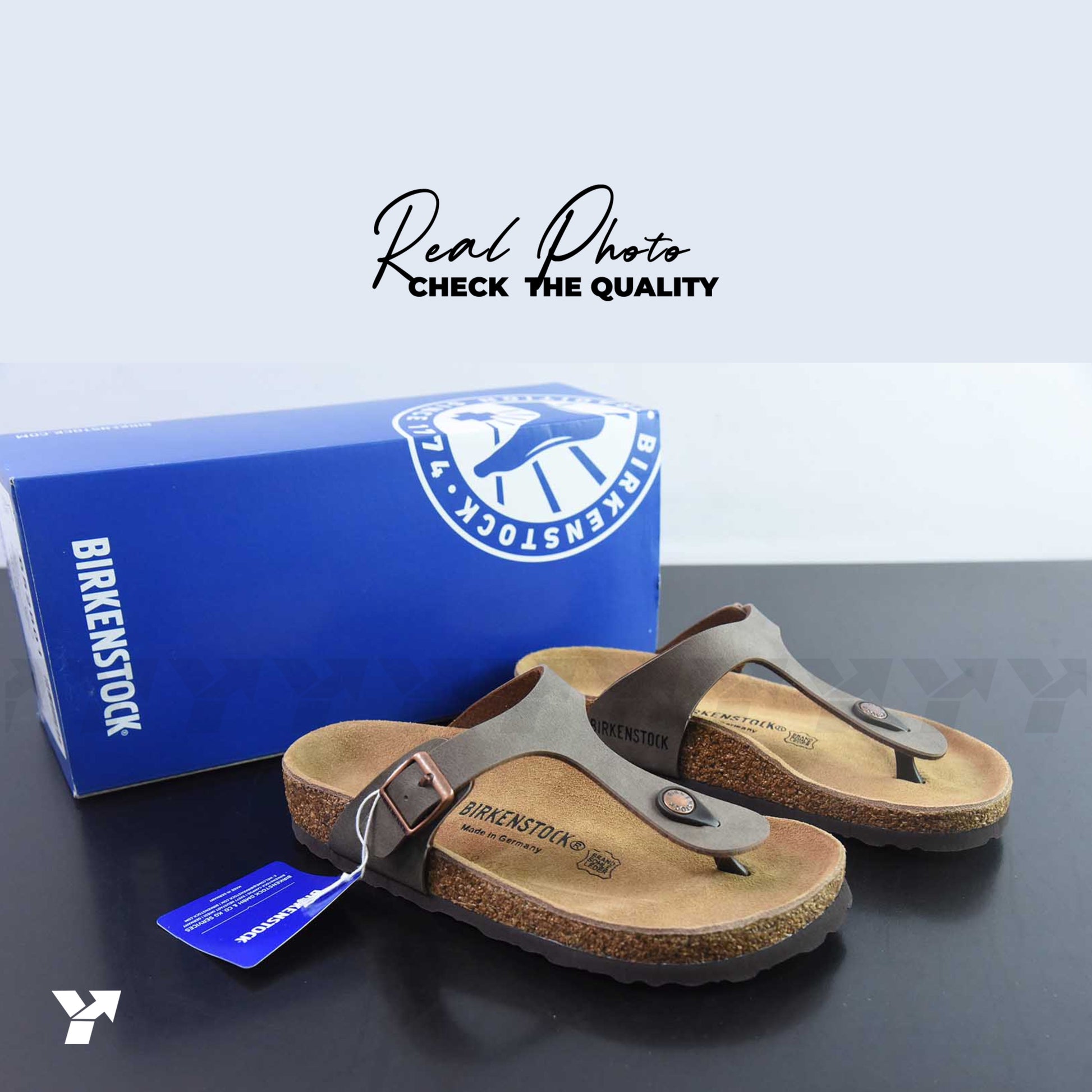 Birkenstock Gizeh Birko-Flor Birkibuc-Stone