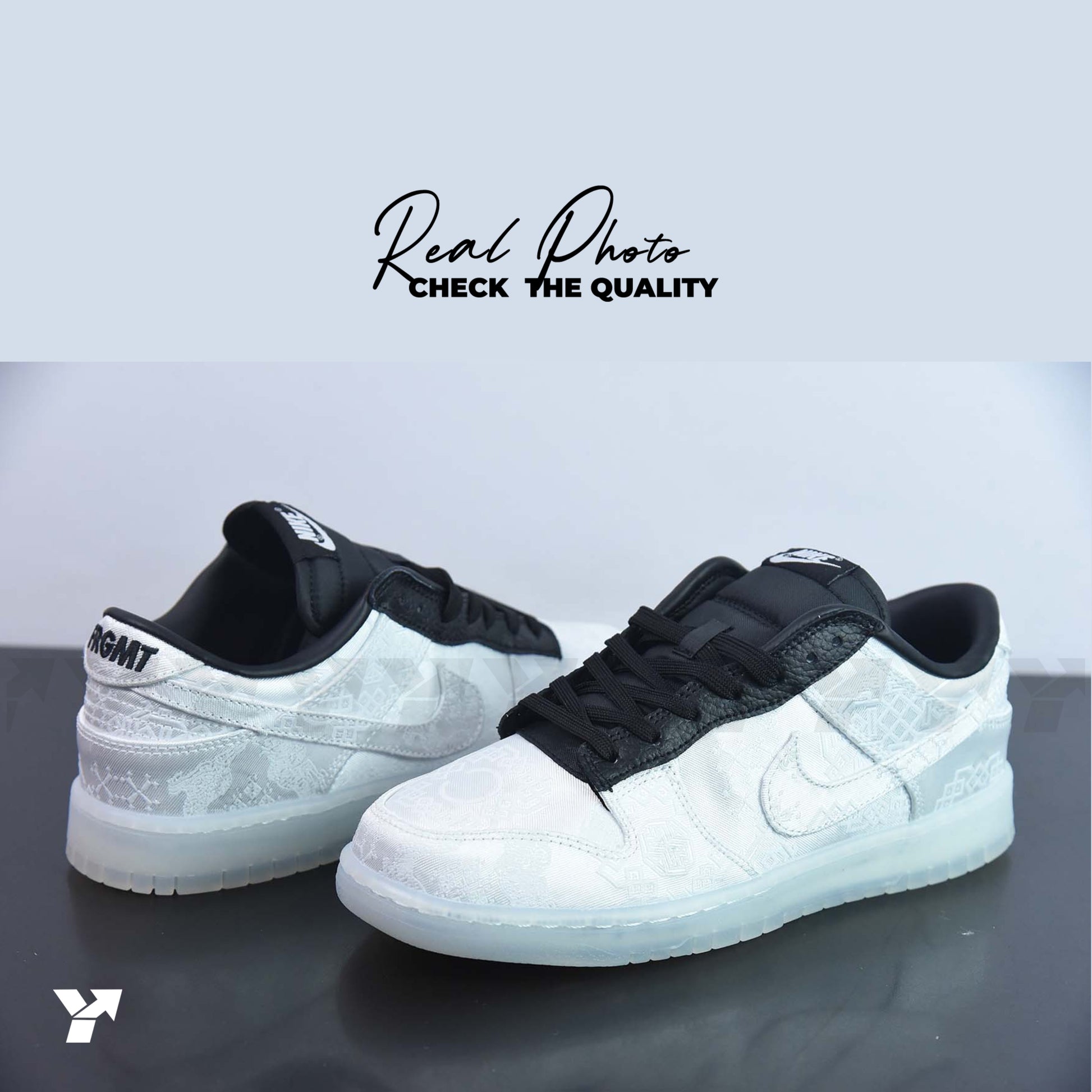 Nike Dunk Low-CLOT Fragment White