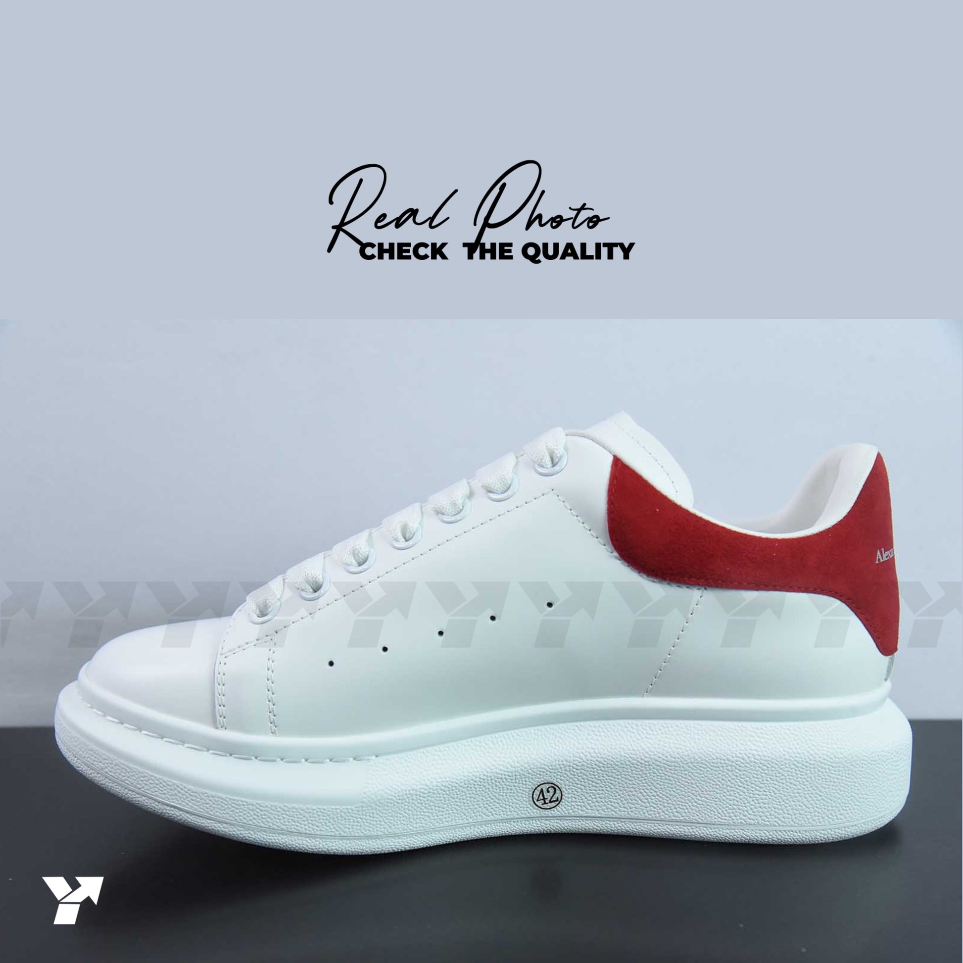 Alexander McQueen Oversized Sneaker 'White Lust Red'