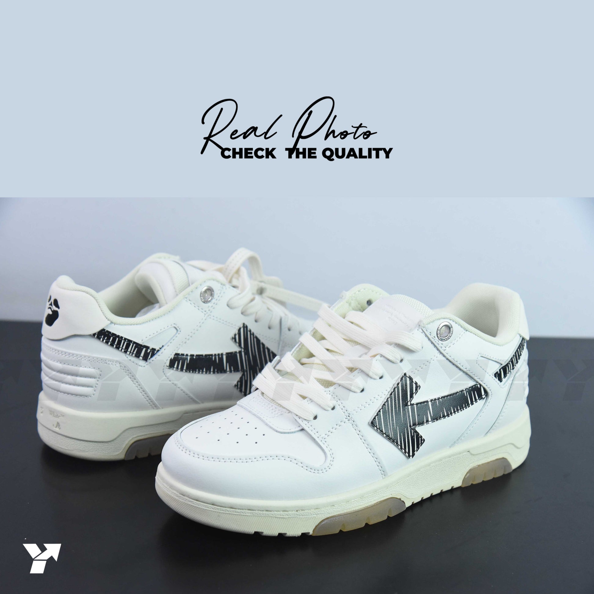 OFF-WHITE 0OO Low Tops-White Black SS21