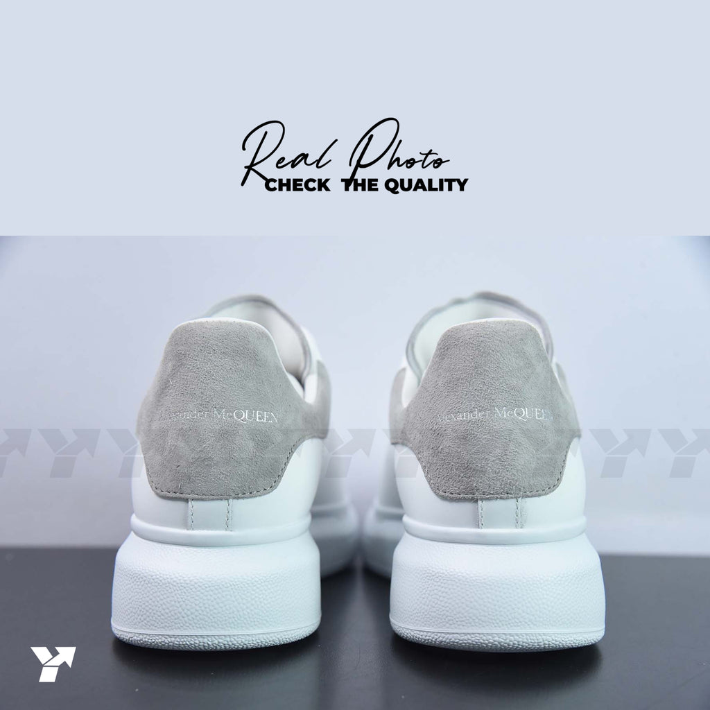 Alexander McQueen Oversized Sneaker 'White Grey Suede'