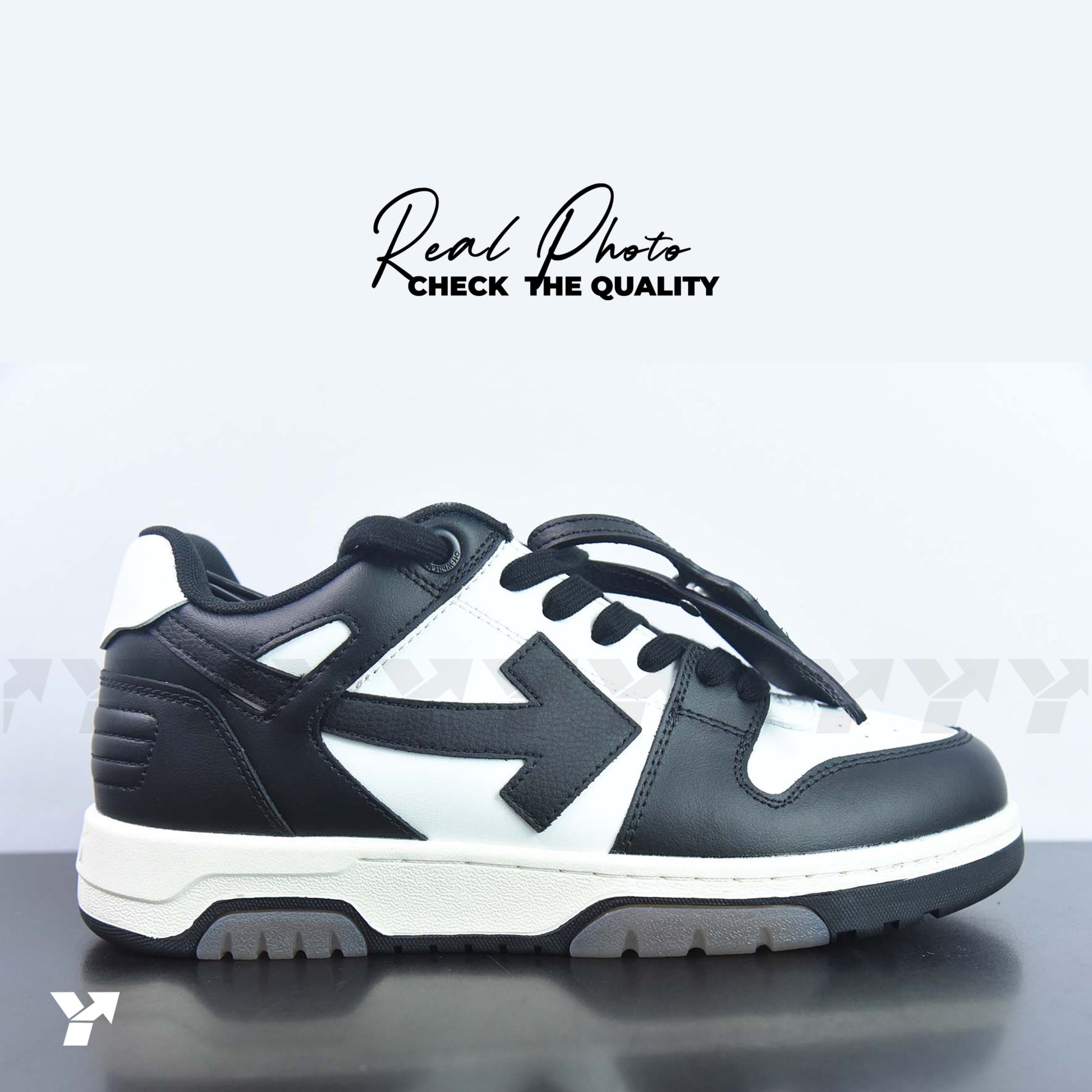 Off-White Out Of Office Calf Leather-Panda