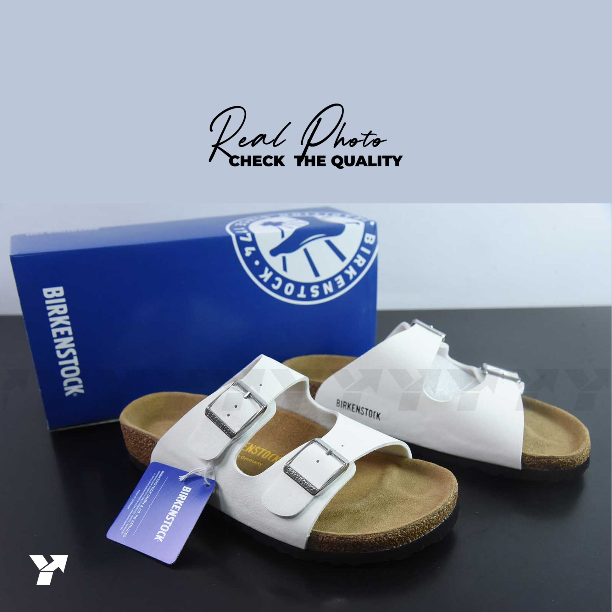 Birkenstock Arizona Birko-Flor 'White'
