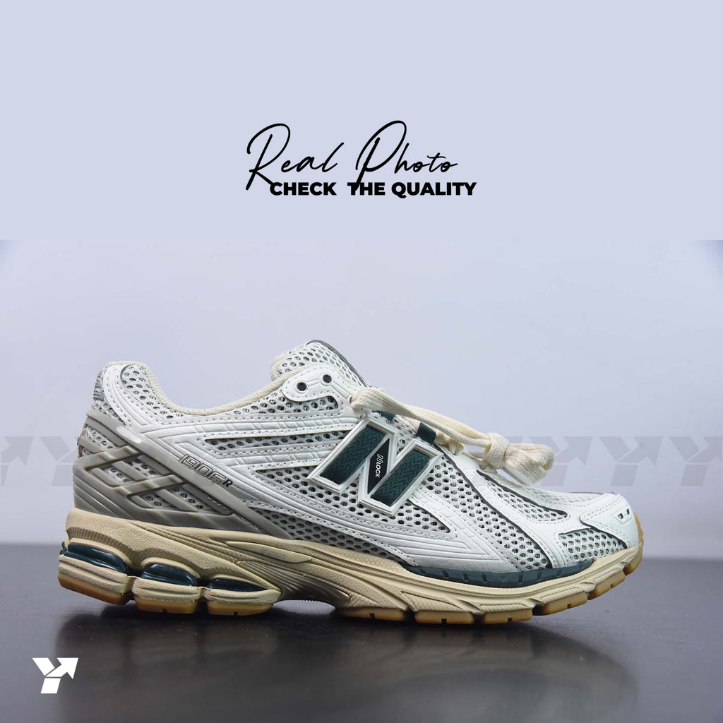 New Balance 1906R-White Green Cream