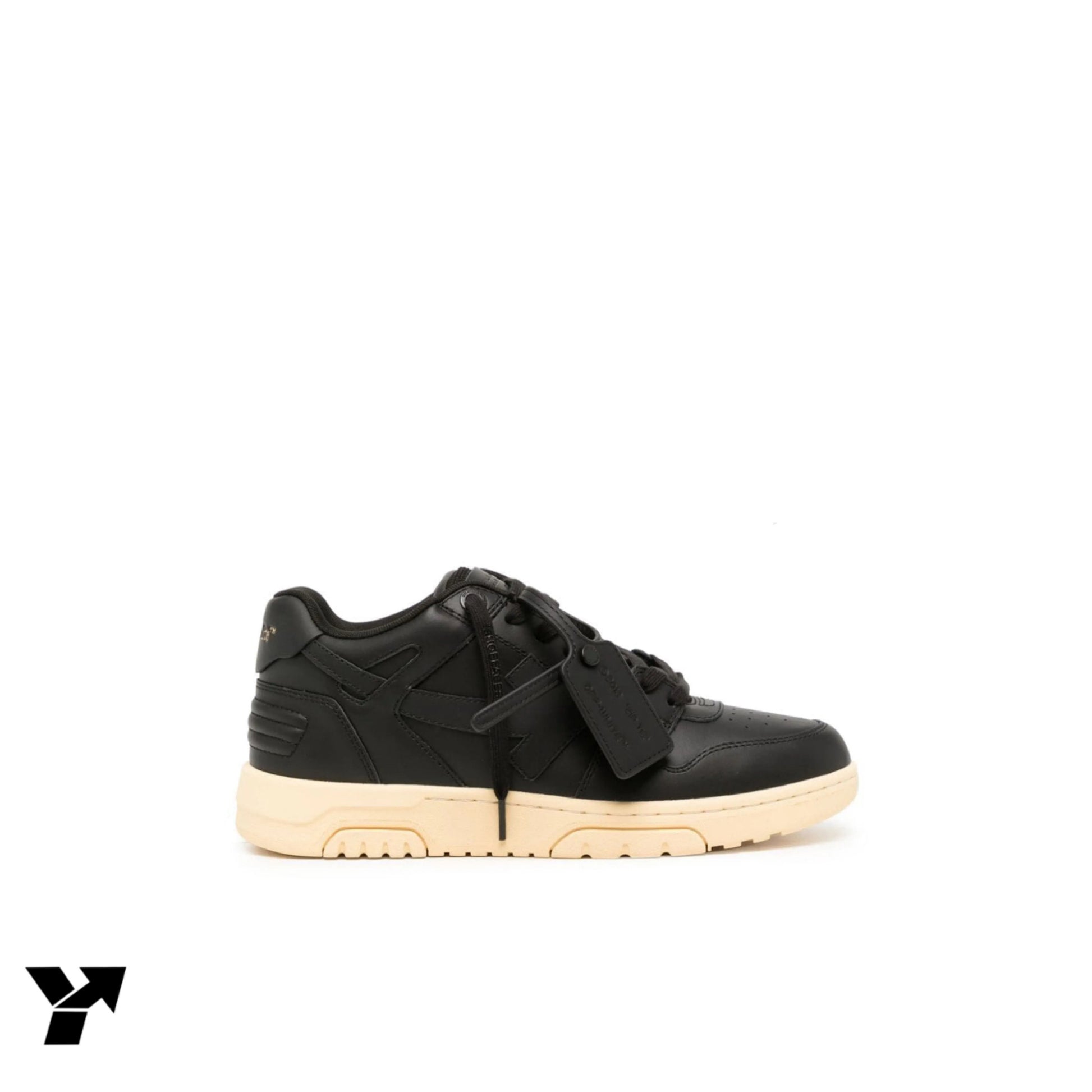 OFF-WHITE Out Of Office 000 Low Tops-Black Gum