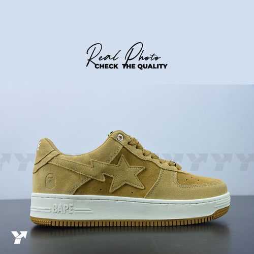 A Bathing Ape Bape Sta Beige Suede