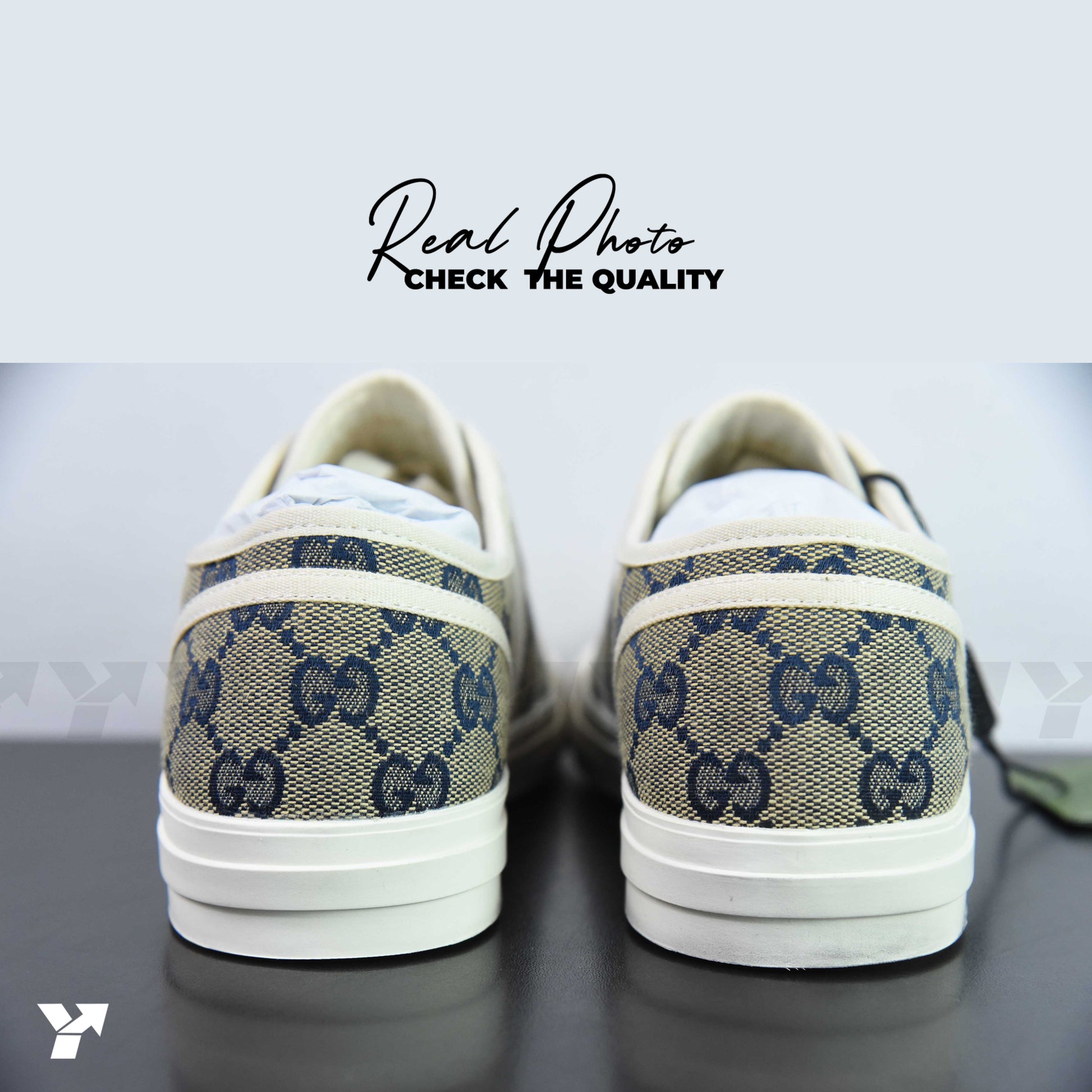 Gucci GG Sneaker 'Beige Blue Monogram'