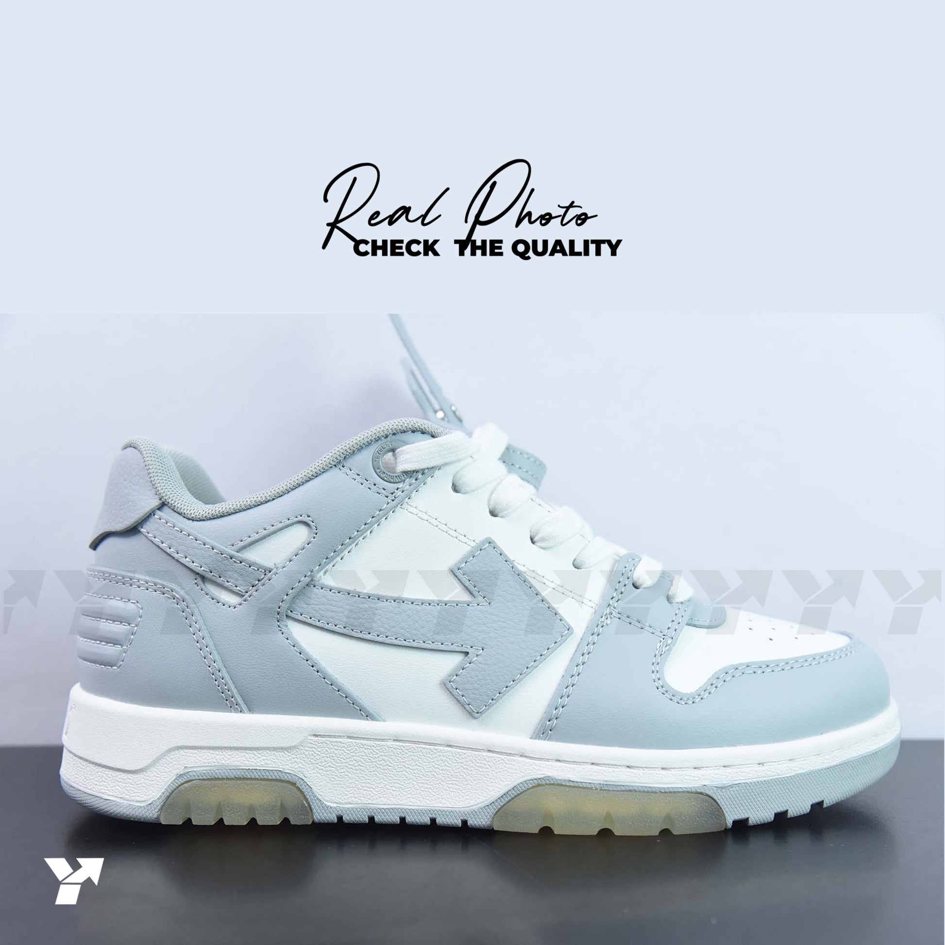 OFF-WHITE Out Of Office 00O Low Tops-White Grey