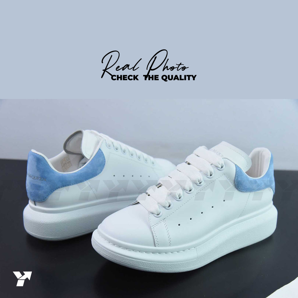 Alexander McQueen Wmns Oversized Sneaker 'White Powder Blue’
