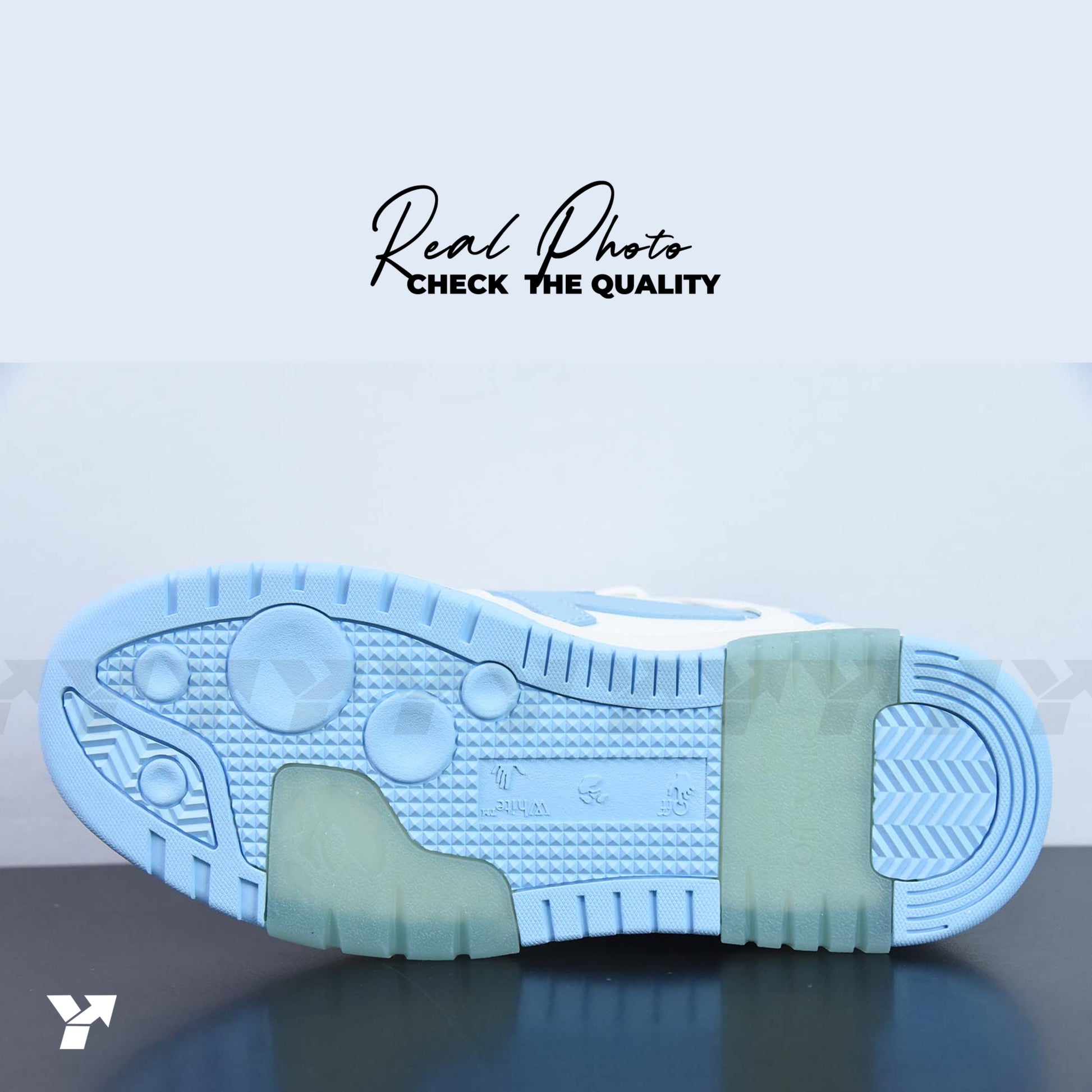 OFF-WHITE Out Of Office 00O Low Tops-White Light Blue