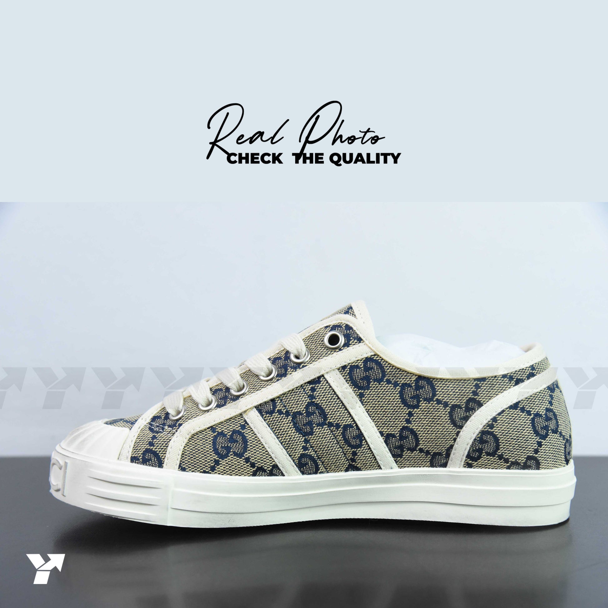 Gucci GG Sneaker 'Beige Blue Monogram'