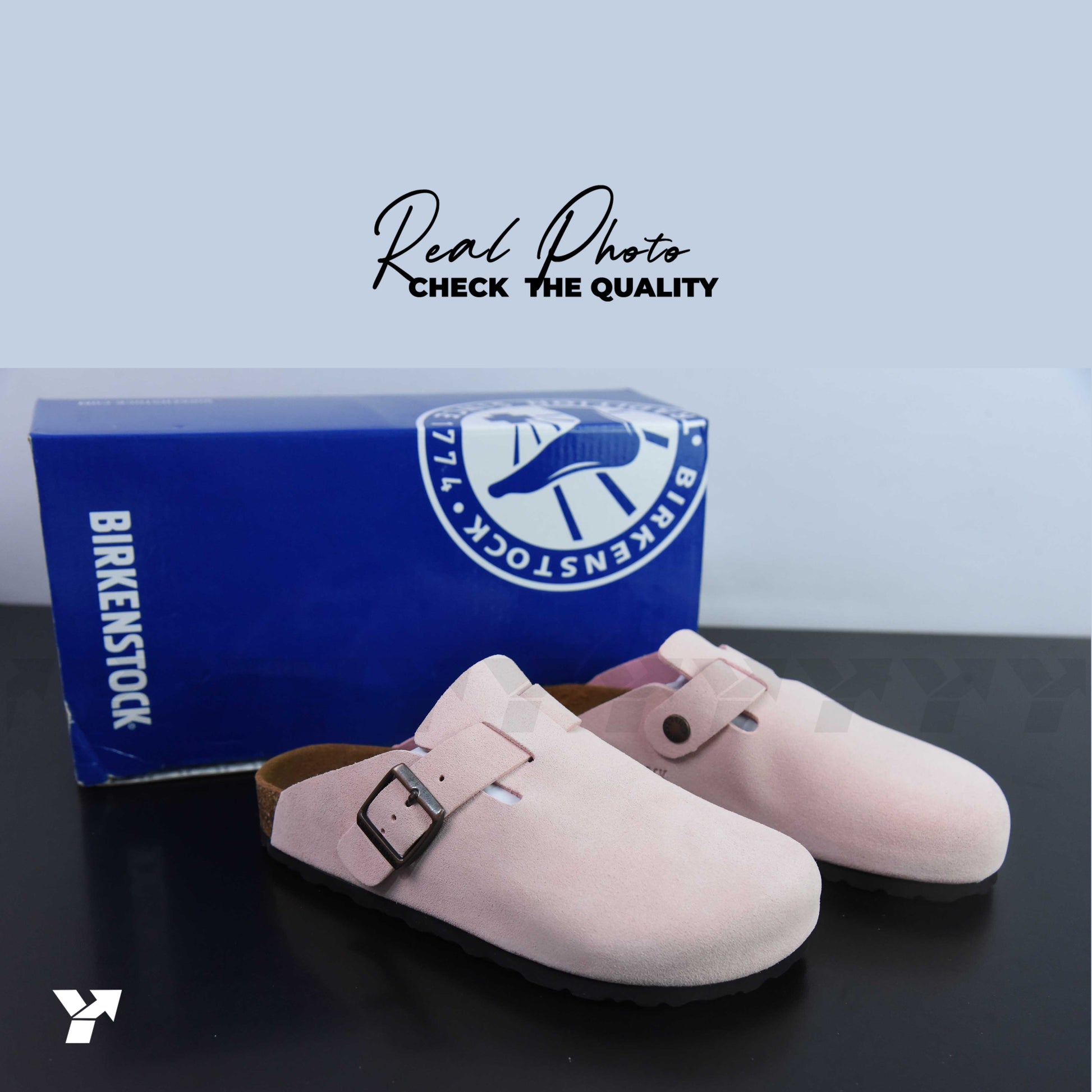 Birkenstock Boston Suede-Light Rose