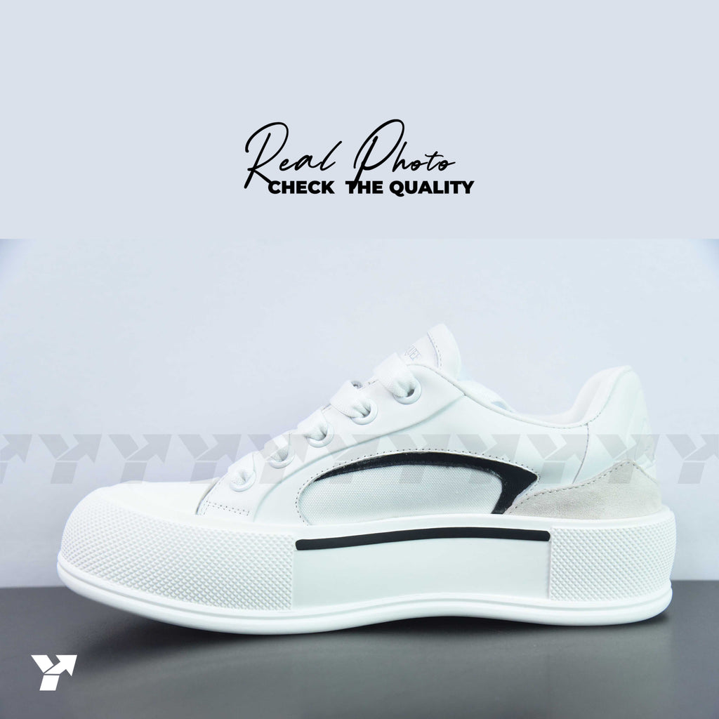 Alexander McQueen Skate Deck Plimsoll-white
